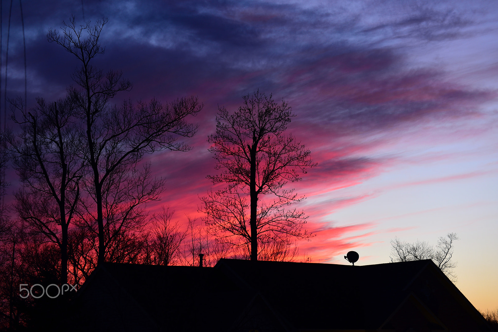 Nikon D750 + AF Zoom-Micro Nikkor 70-180mm f/4.5-5.6D ED sample photo. First sunset in 2016, northern virginia 3 photography