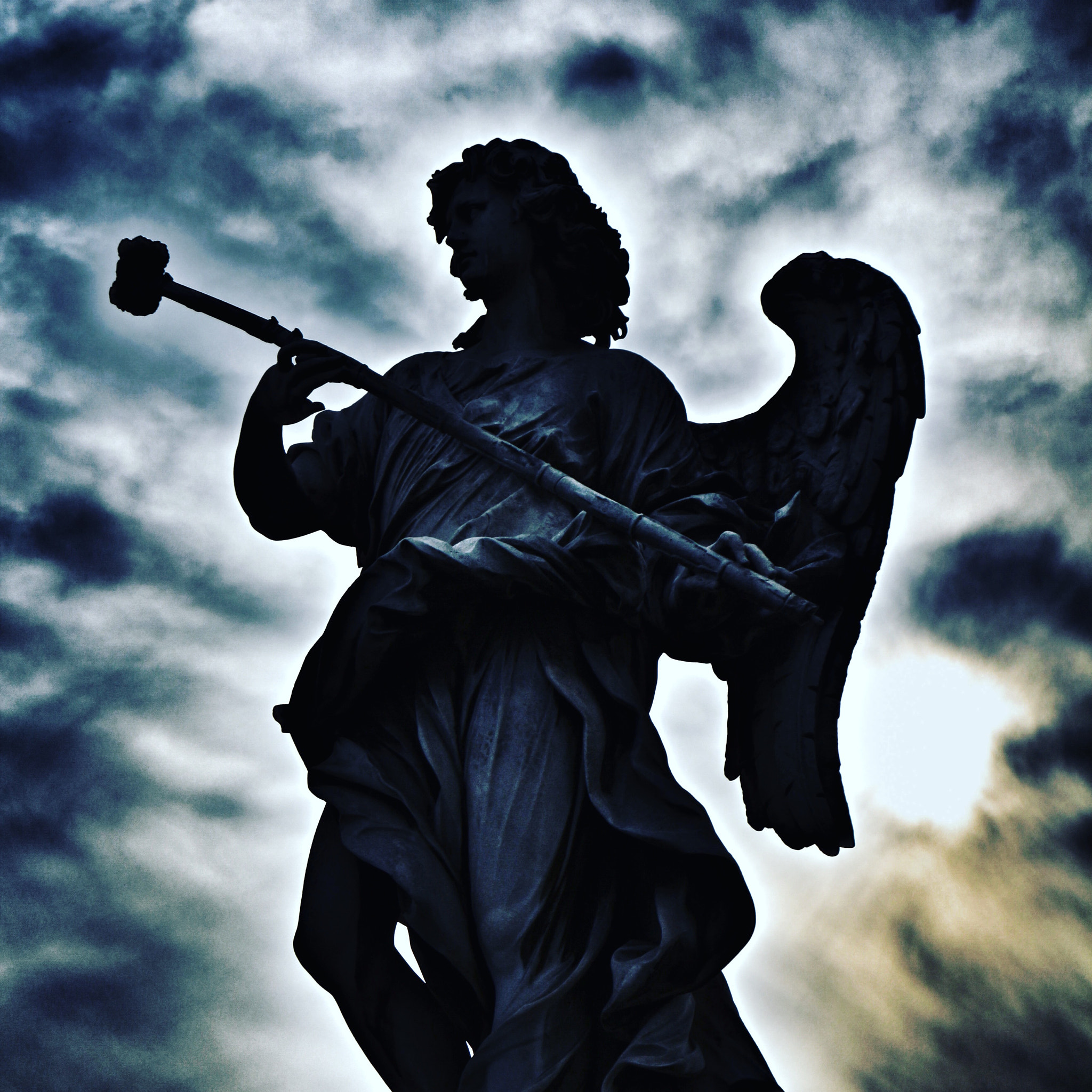 Canon EF-M 18-55mm F3.5-5.6 IS STM sample photo. Silhouette of a bernini's angel  - ponte saint angelo - rome, italy photography