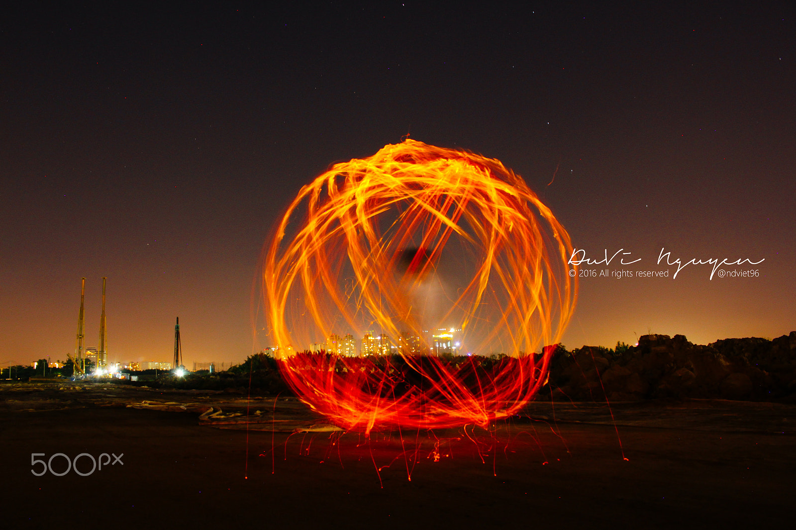 Canon EOS 500D (EOS Rebel T1i / EOS Kiss X3) sample photo. The fireball photography