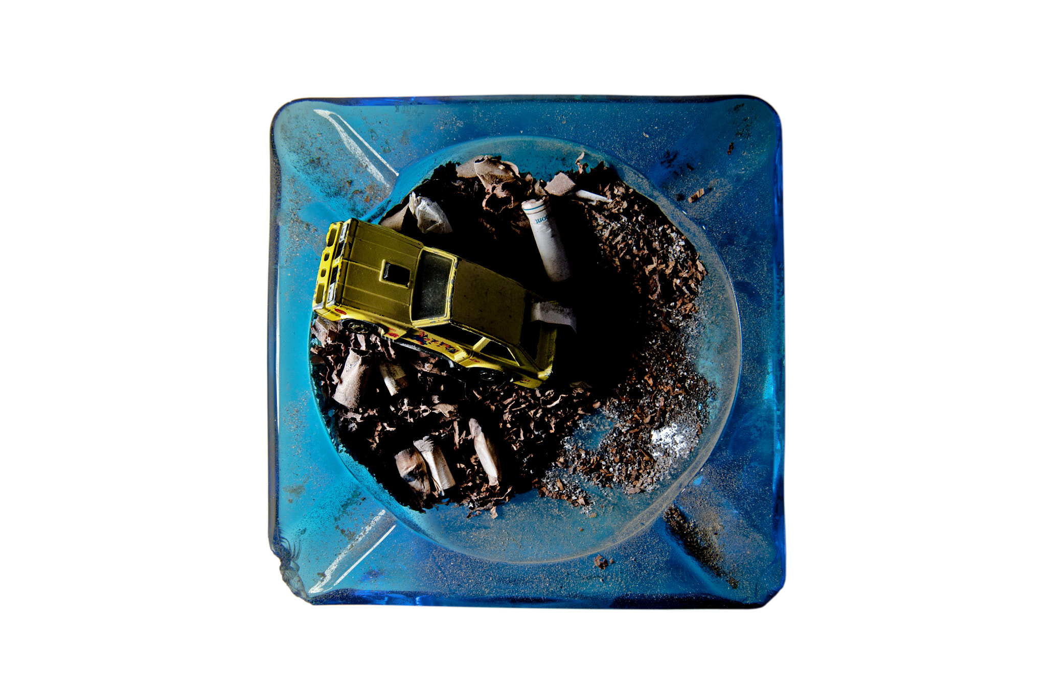 Toy Car in an Ashtray