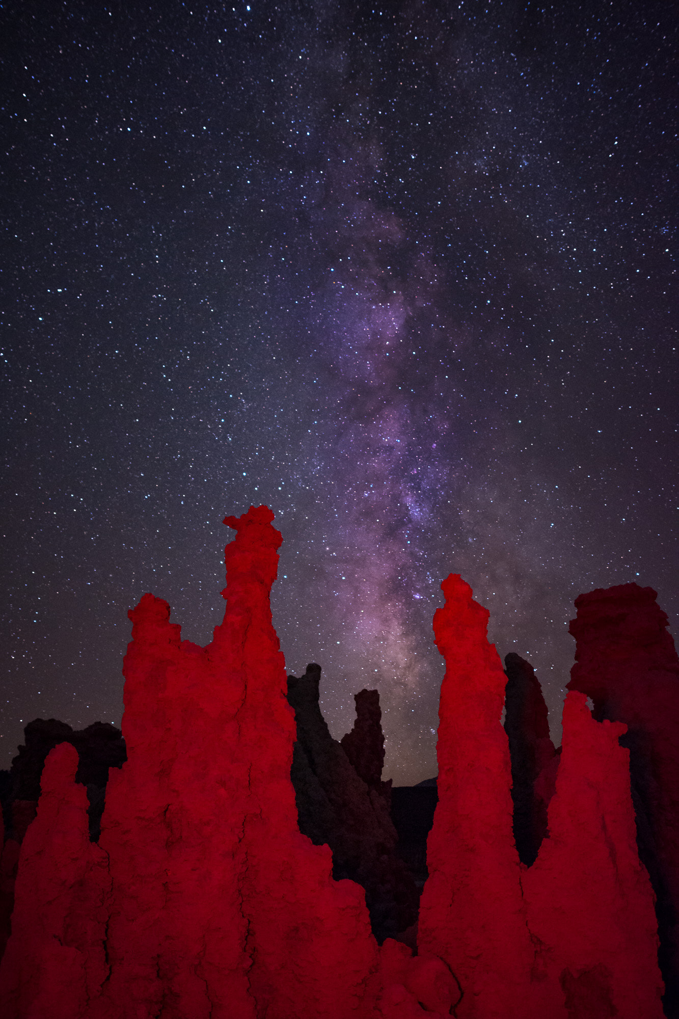 Nikon D7100 + Samyang 16mm F2 ED AS UMC CS sample photo. Milky way over tufas at mono lake photography