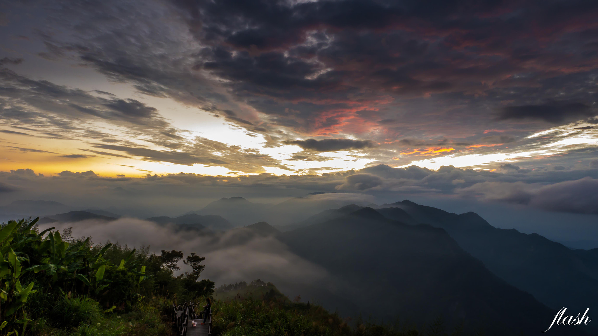 Panasonic Lumix DMC-GH2 sample photo. Sea of clouds in alishan national scenic area photography