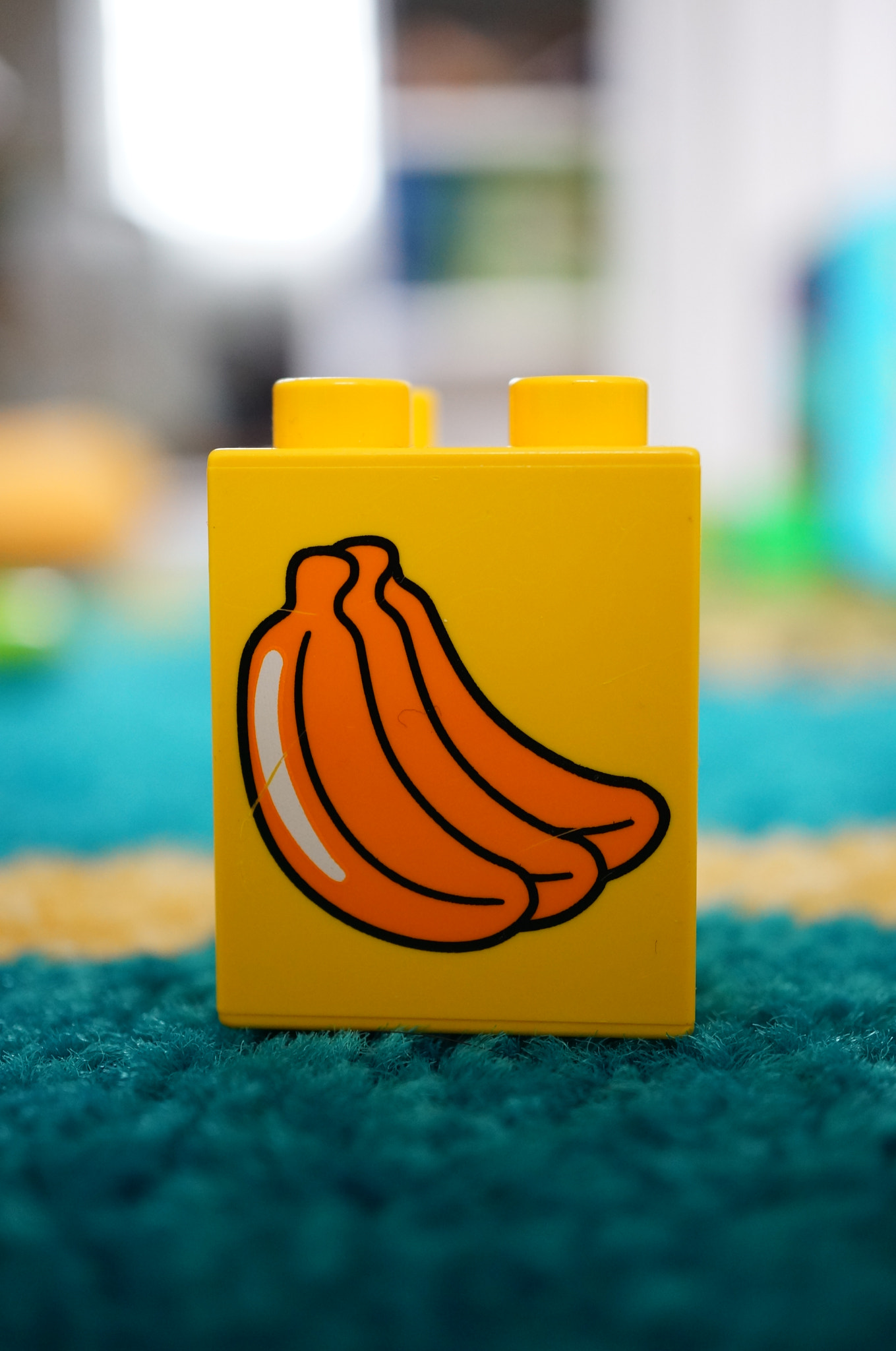 Sony Alpha NEX-6 + Sony E 30mm F3.5 Macro sample photo. Banana lego duplo block photography