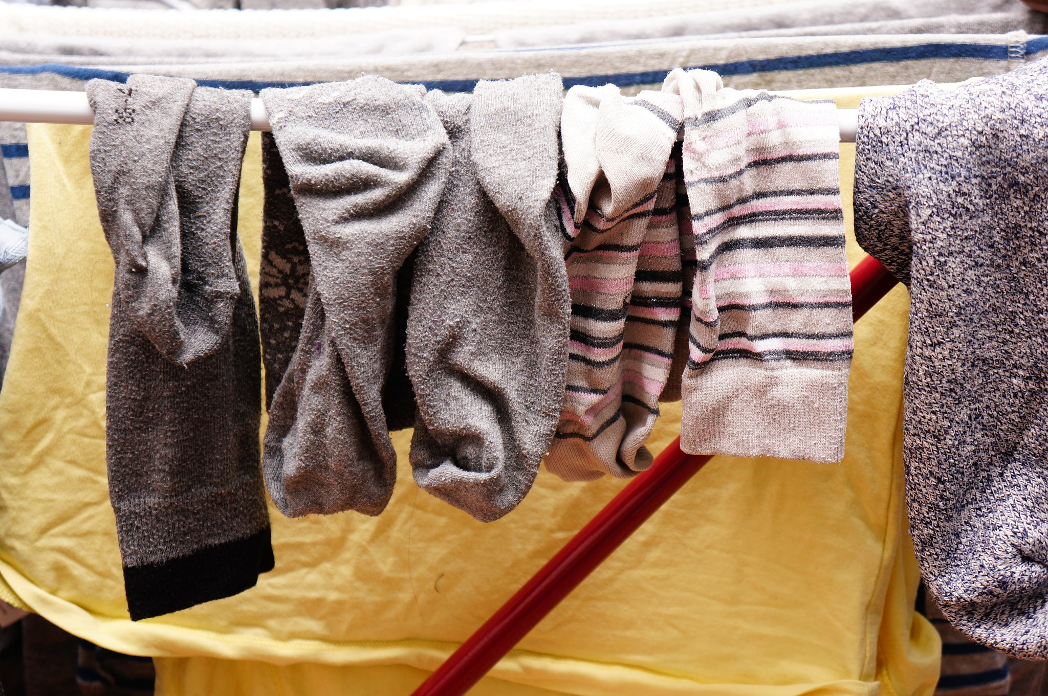 Sony E 18-55mm F3.5-5.6 OSS sample photo. Drying socks photography