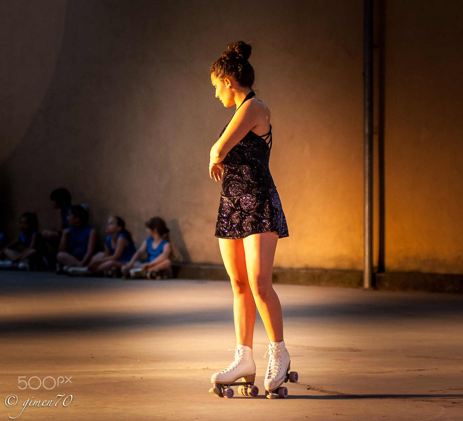 Nikon D2X sample photo. Roller dancer photography