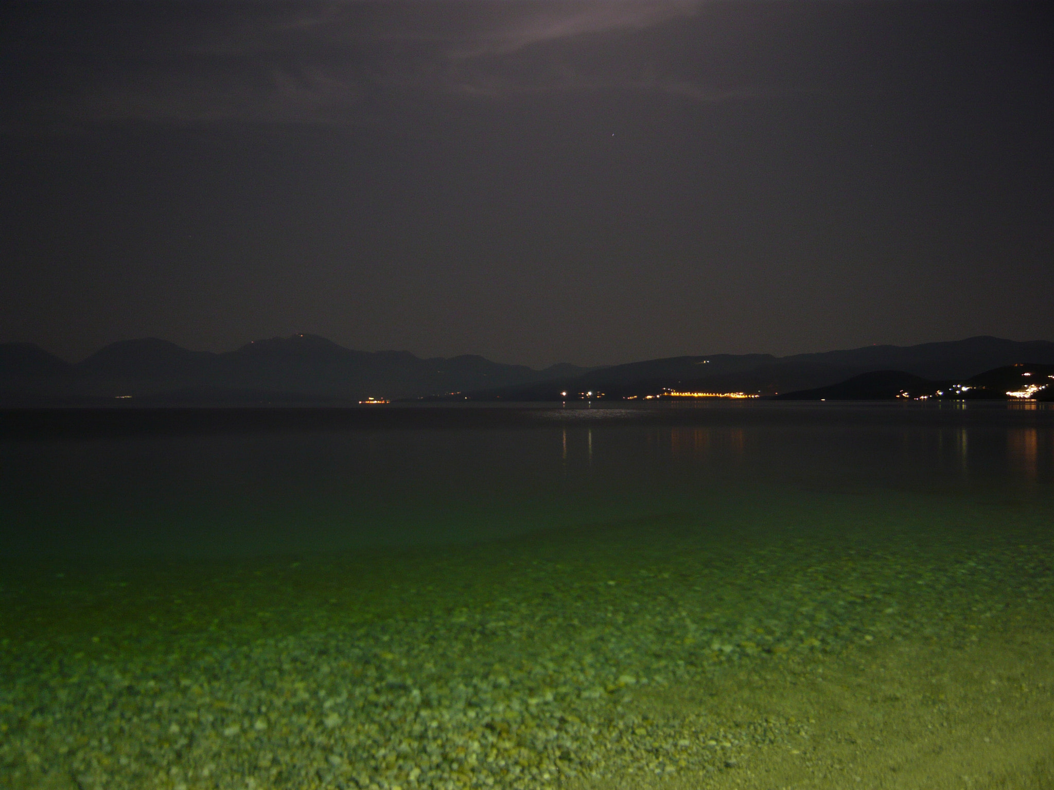 Panasonic DMC-FX55 sample photo. Agios nikolaos night photography