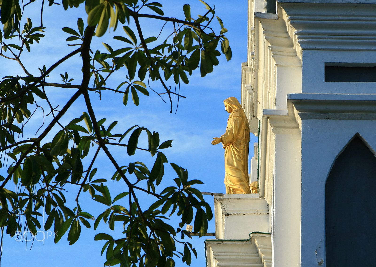 Canon EOS 30D + Canon EF 24-70mm F2.8L USM sample photo. Catholic church in amphawa,samutsongkram province photography