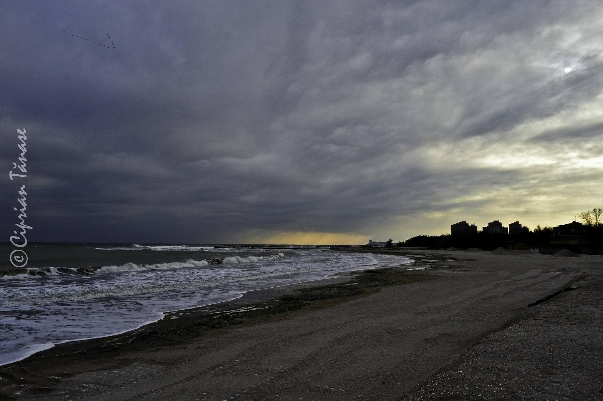 Nikon D3200 + AF Nikkor 85mm f/1.8 sample photo. Winter at the black sea photography