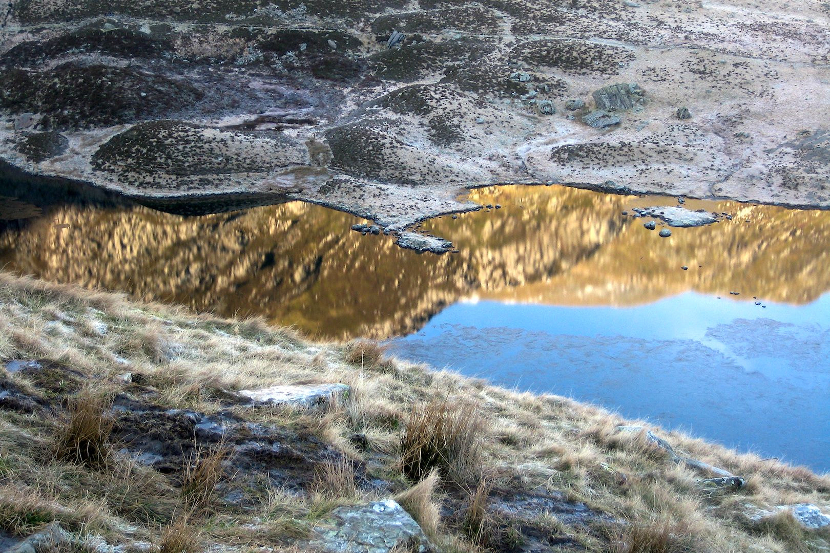 Canon PowerShot SD3500 IS (IXUS 210 / IXY 10S) sample photo. Winter reflections in snowdonia photography