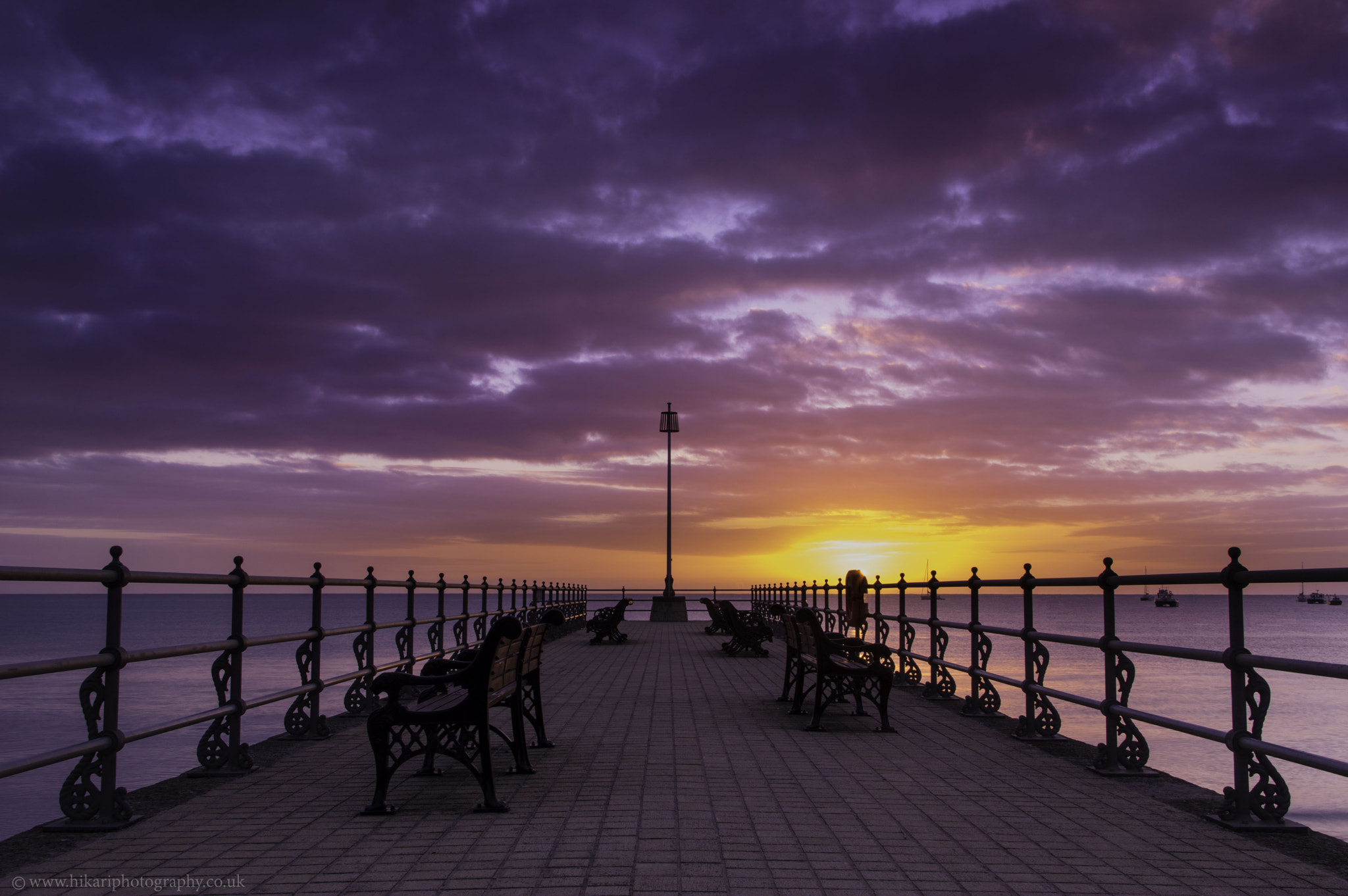 Pentax K-3 sample photo. Sunrise at swanage pier,, dorset, uk photography
