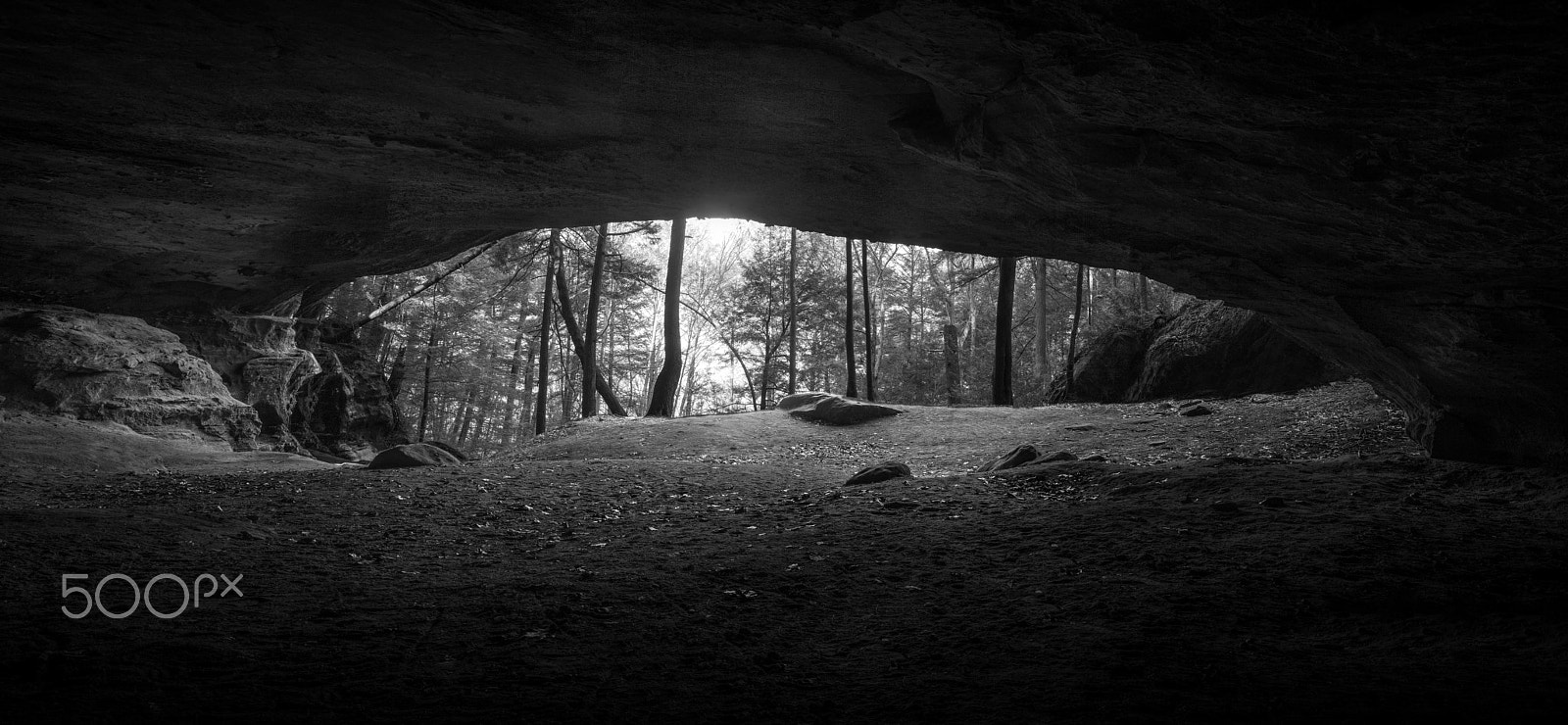 Canon EOS 450D (EOS Rebel XSi / EOS Kiss X2) + Tamron AF 28-75mm F2.8 XR Di LD Aspherical (IF) sample photo. Saltpetre cave near hocking hills photography