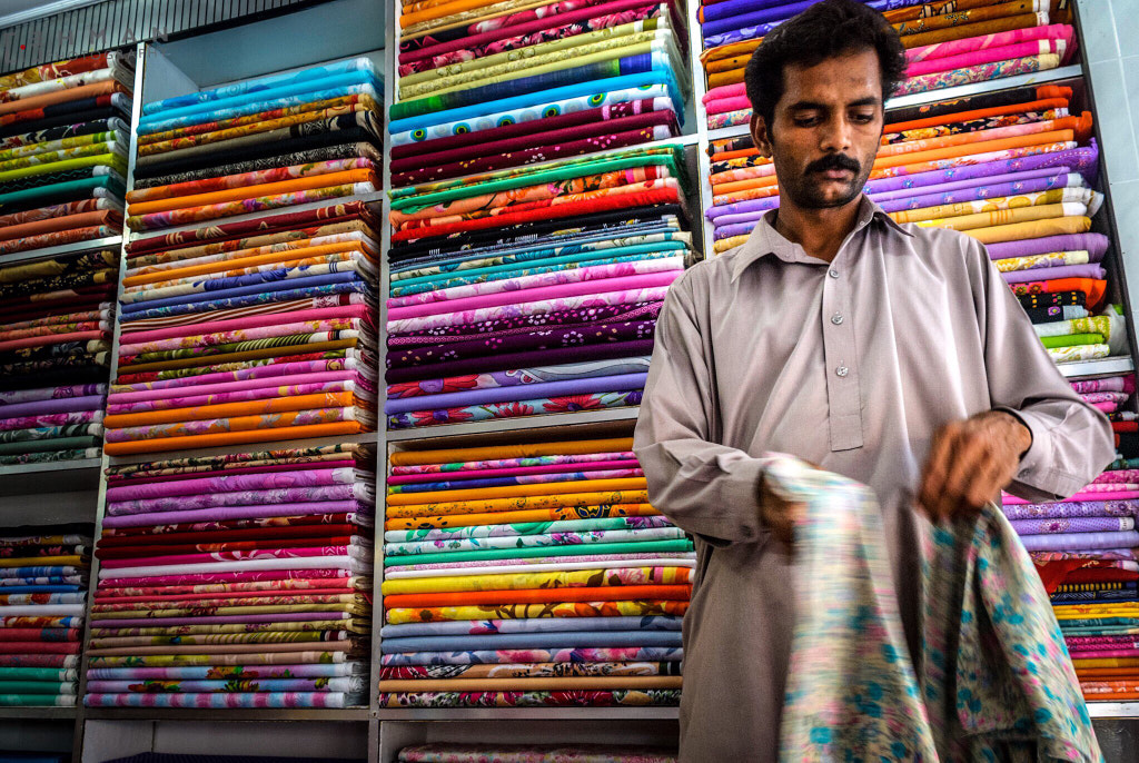 a fabrics shop in Attock, Pakistan by Khalil ur Rehman on 500px.com