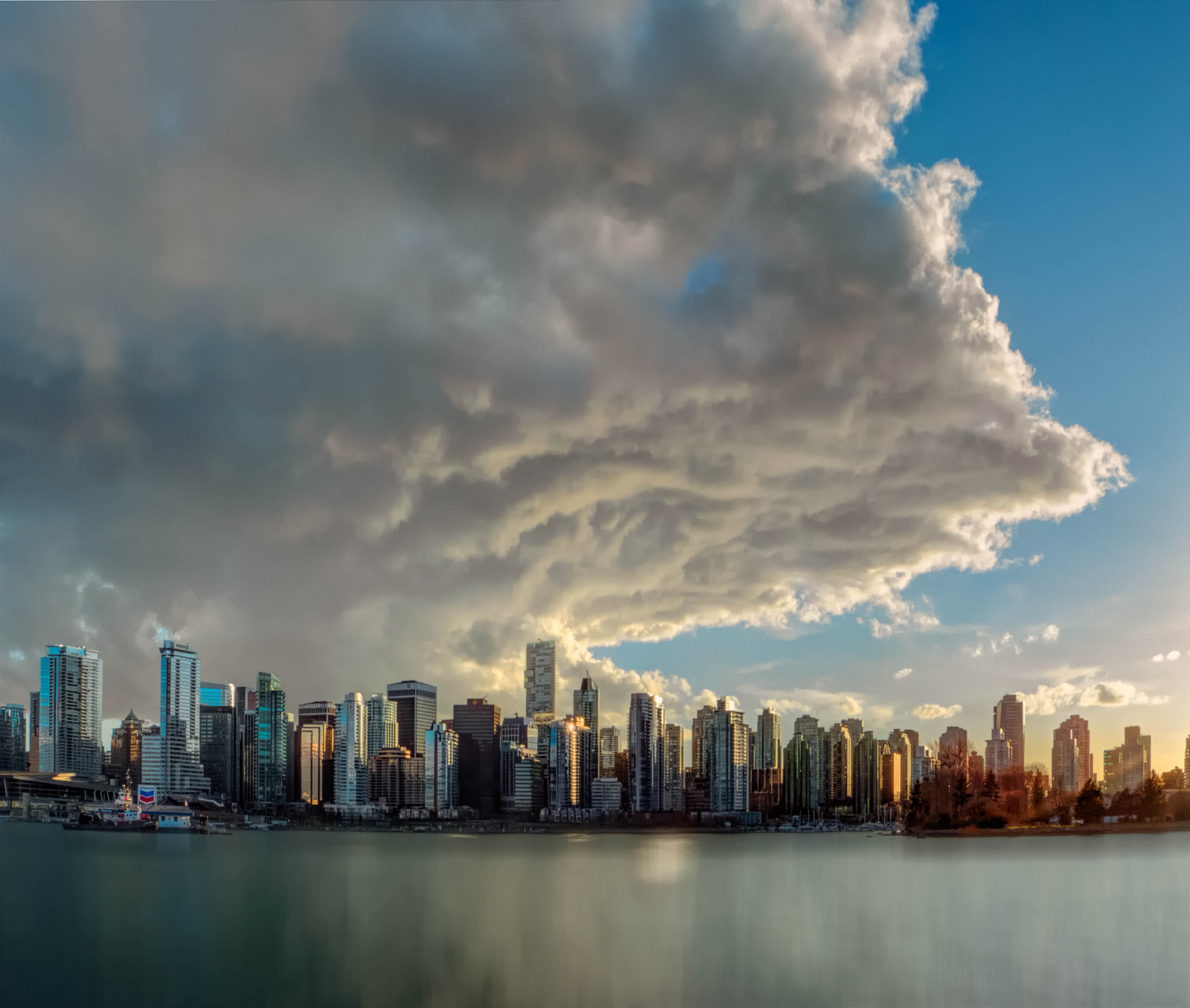 Pentax Q sample photo. Vanouver cloudscape photography