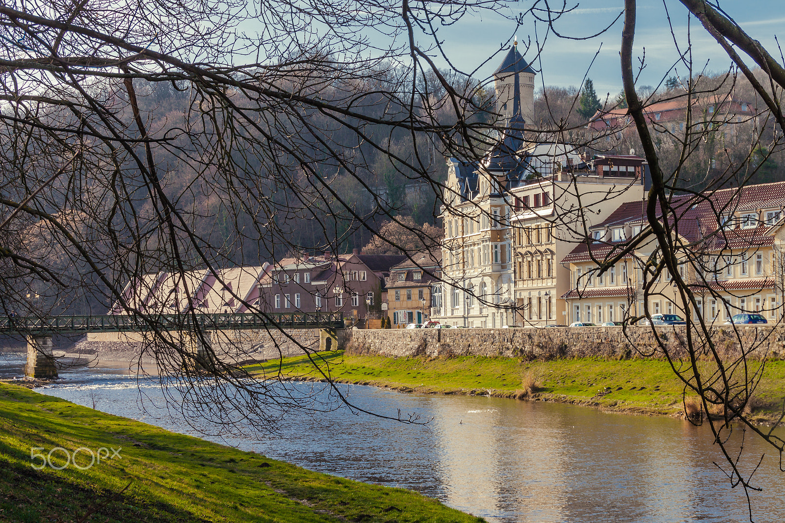 Sigma 18-250mm F3.5-6.3 DC OS HSM sample photo. Old houses on the river photography