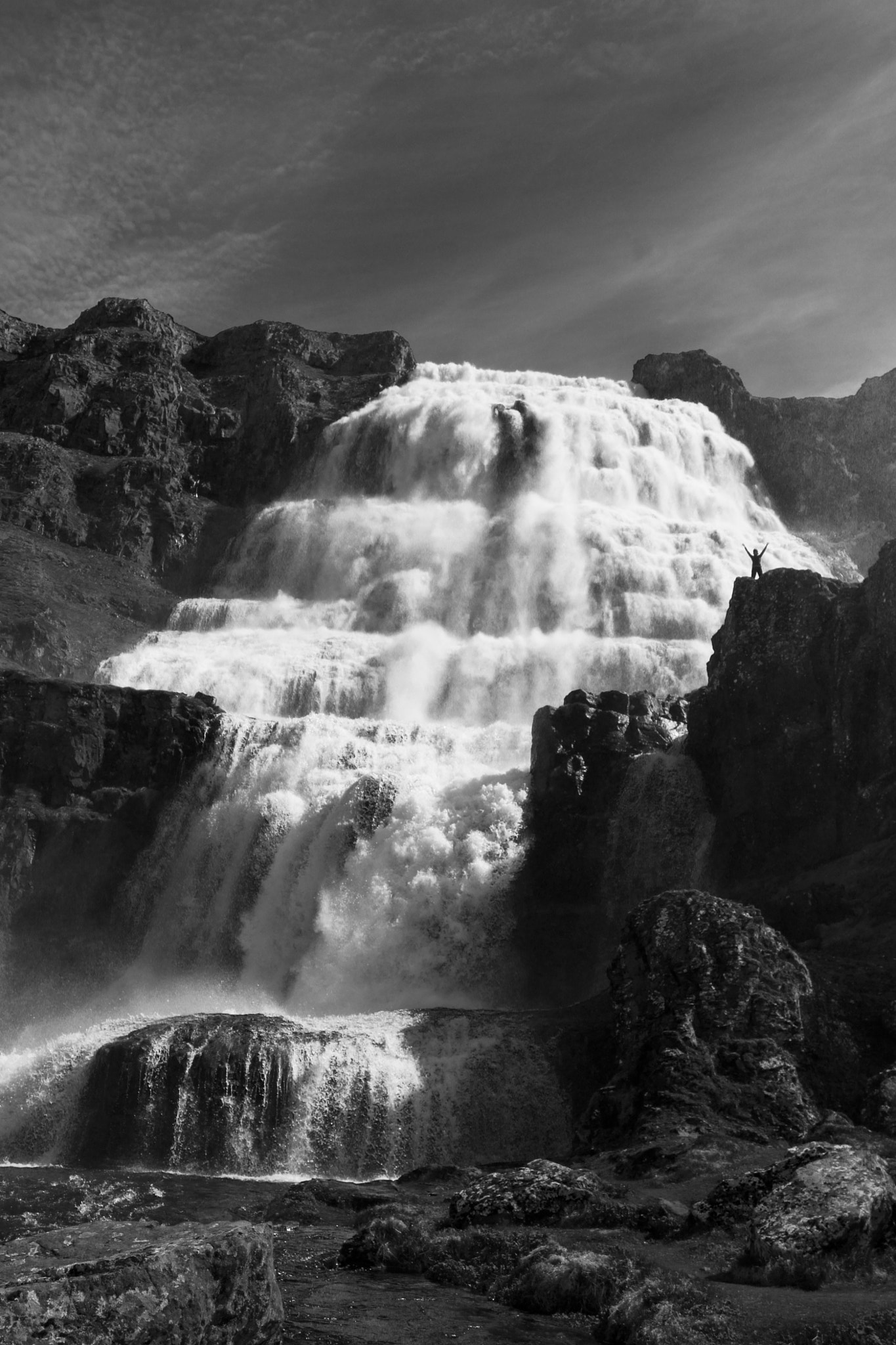 Sony Alpha DSLR-A500 + Sony DT 18-55mm F3.5-5.6 SAM II sample photo. Dynjandi waterfall in iceland photography