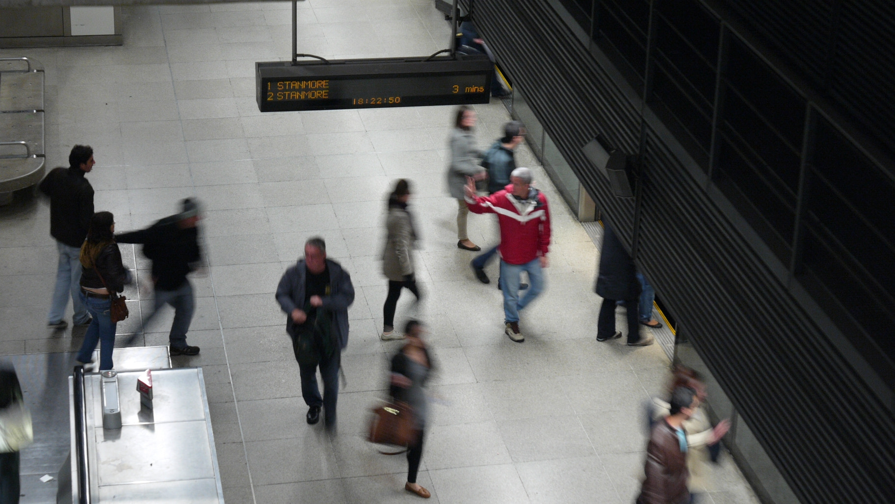 Panasonic Lumix DMC-L10 sample photo. Goodbyes in the metro photography