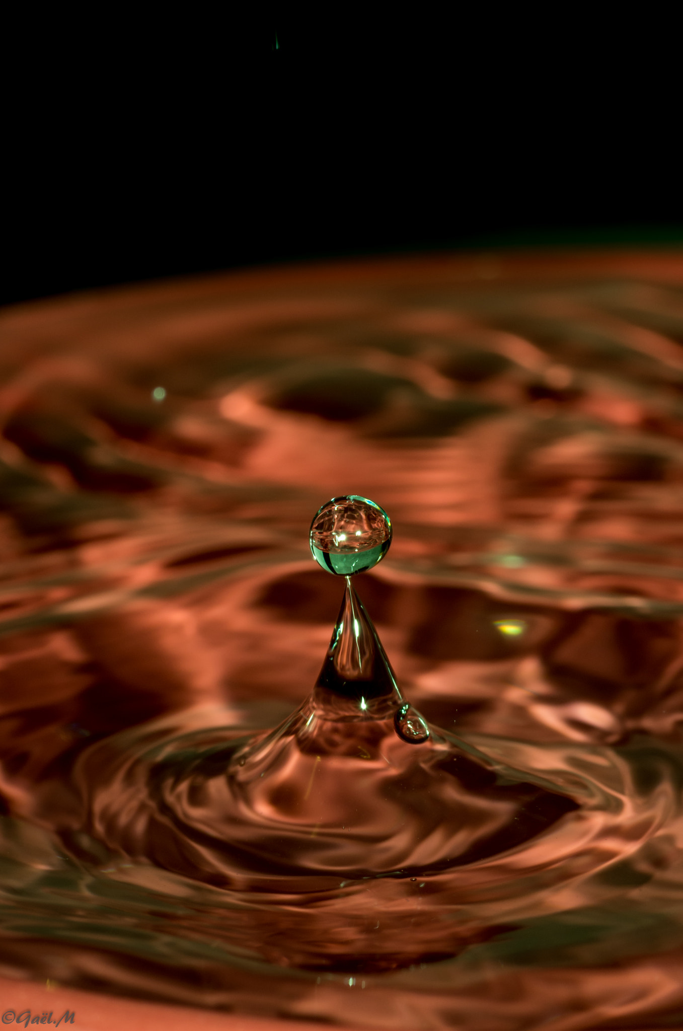 Pentax K-5 IIs sample photo. Water drop photography