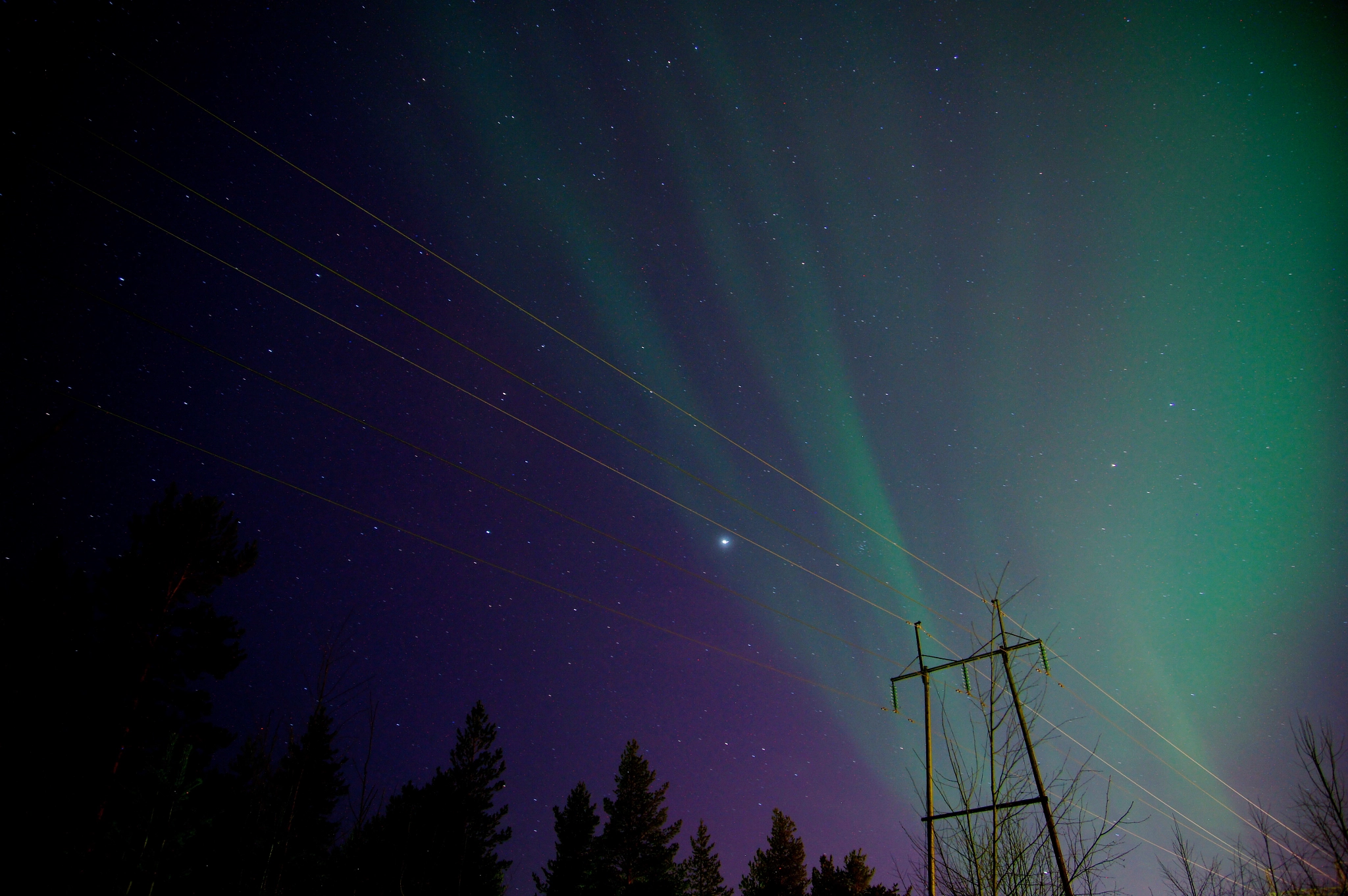 Sony SLT-A35 + Sony DT 16-50mm F2.8 SSM sample photo. Northern lights in finland photography
