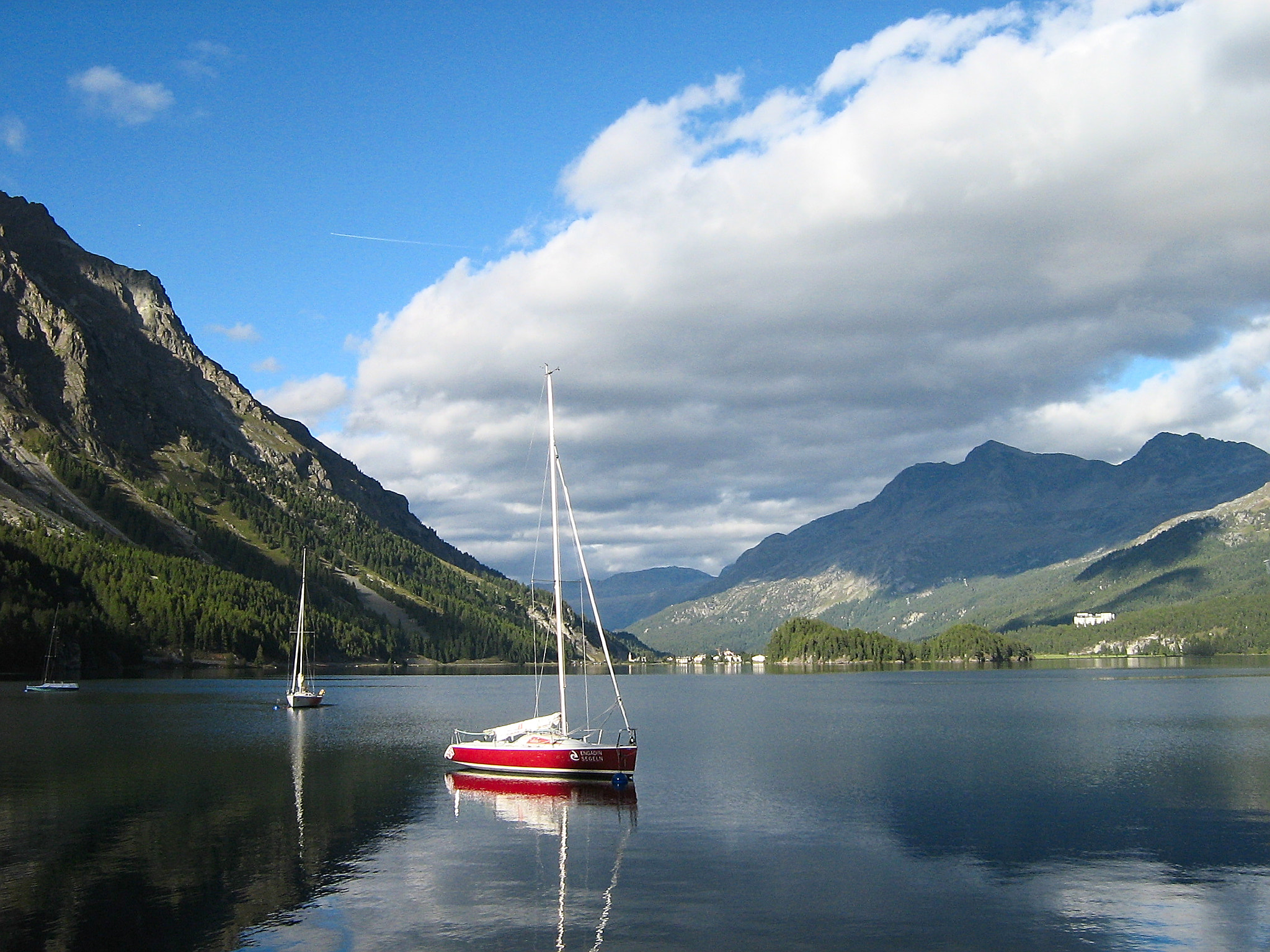 Canon POWERSHOT A430 sample photo. Maloja at evening photography
