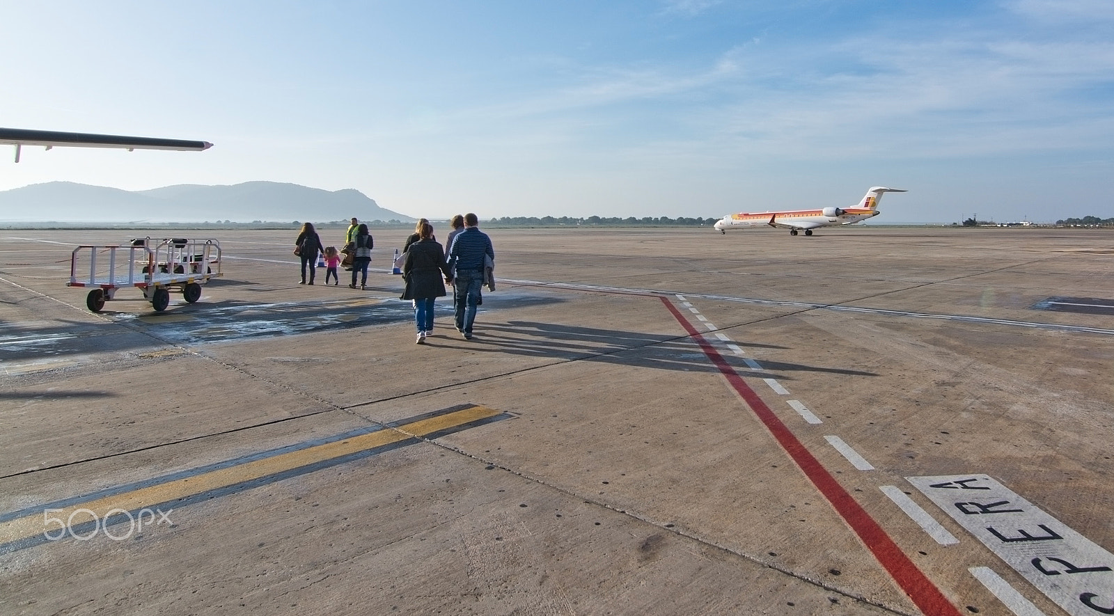 AF Zoom-Nikkor 35-105mm f/3.5-4.5 sample photo. Ibiza airport tarmac photography