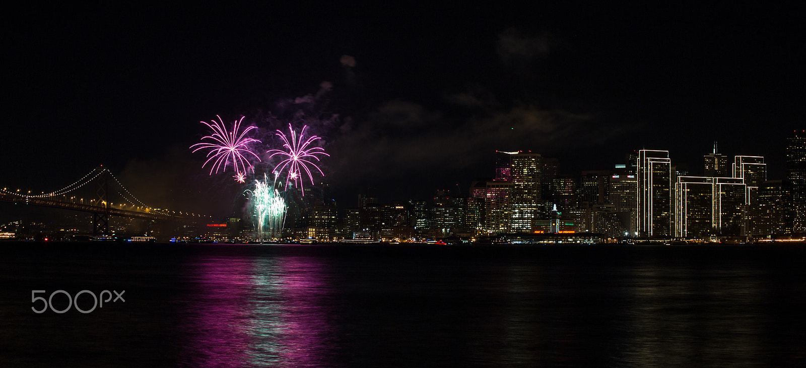Canon EOS 6D + Canon EF 70-210mm f/4 sample photo. Sf fireworks 1 photography