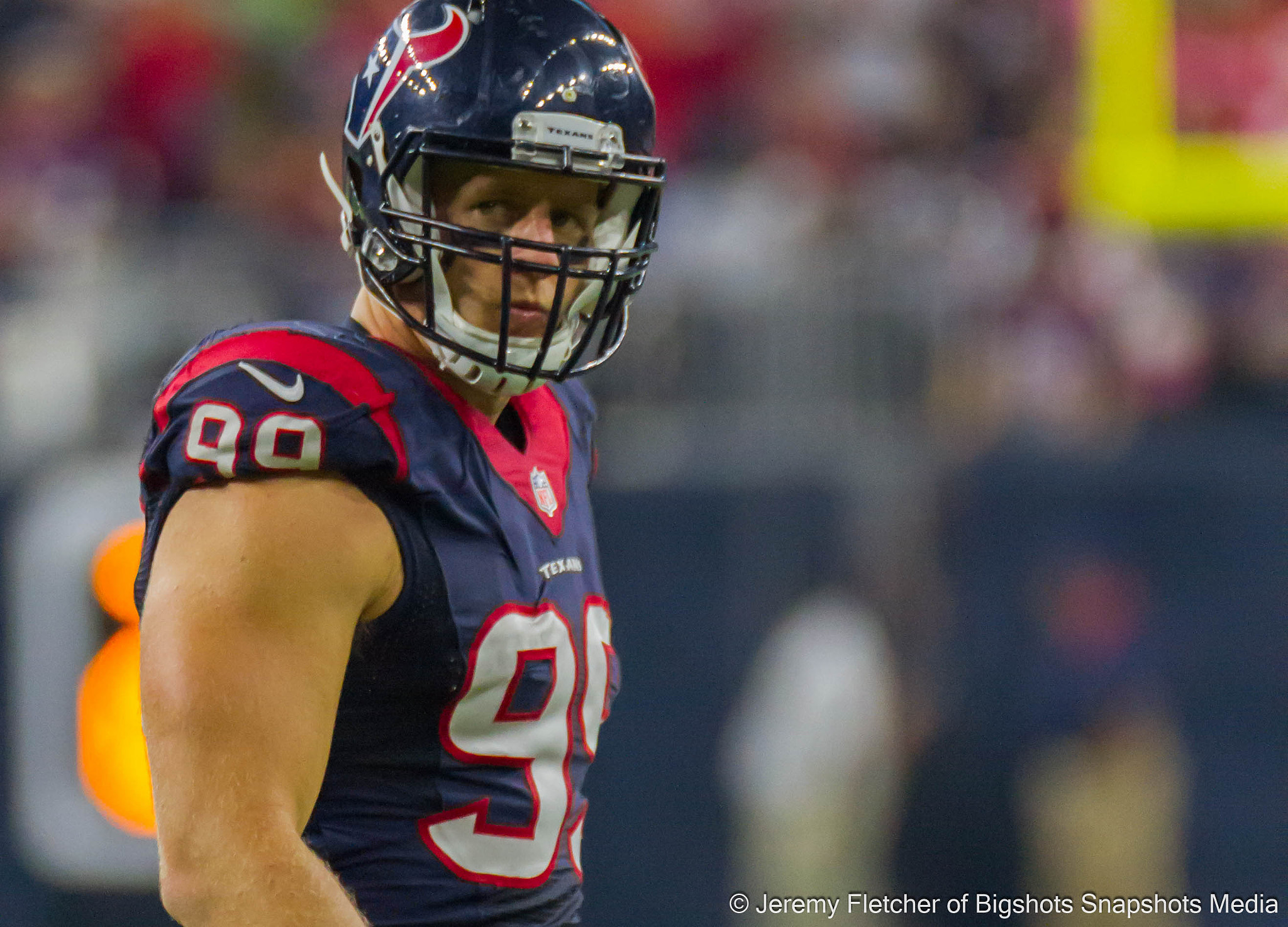 Canon EOS 7D + Sigma 120-300mm F2.8 EX DG HSM sample photo. Jj watt the staredown  photography