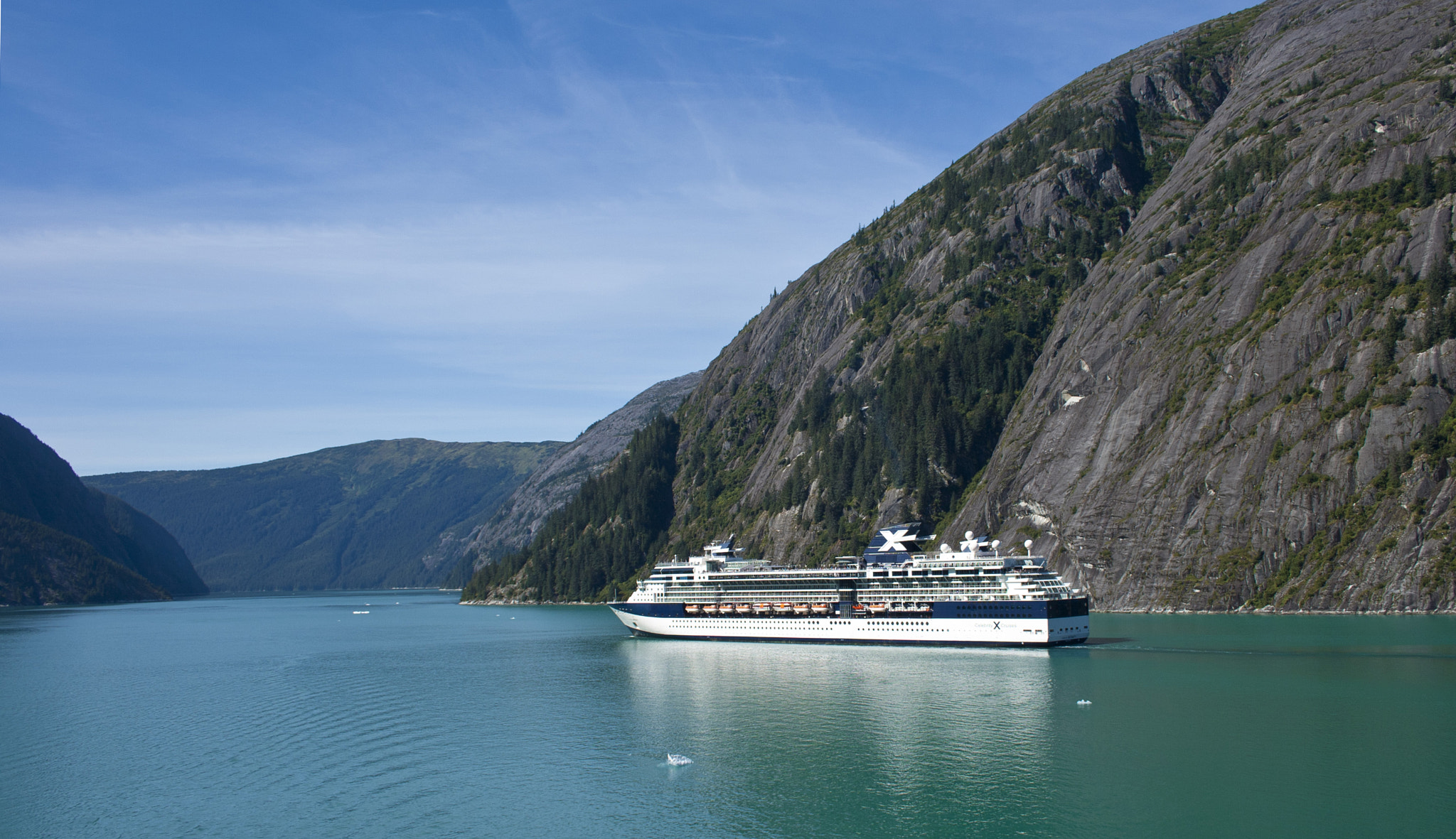 Canon EF-S 18-55mm f/3.5-5.6 USM sample photo. Celebrity cruise ship in alaska photography