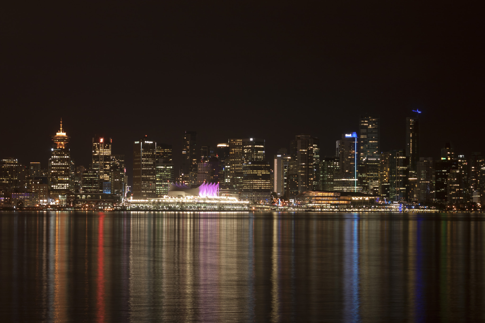 Canon EF 55-200mm F4.5-5.6 II USM sample photo. Vancouver city lights jpg photography