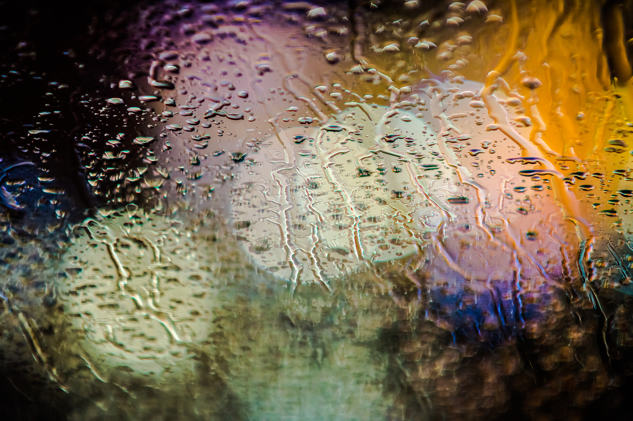 Nikon Df + AF DC-Nikkor 135mm f/2D sample photo. St enoch subway thro the rain (2) photography