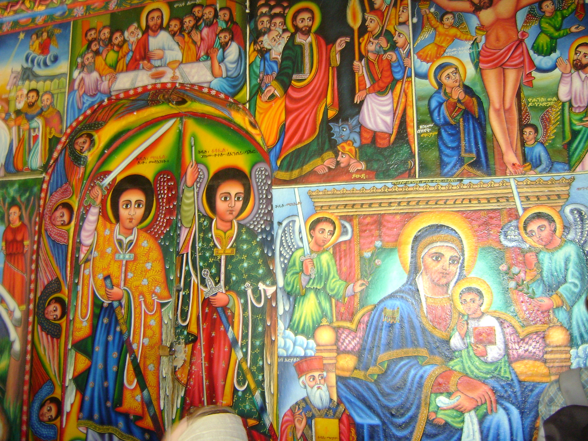 Sony DSC-S730 sample photo. Paintings on lake tana monastry photography