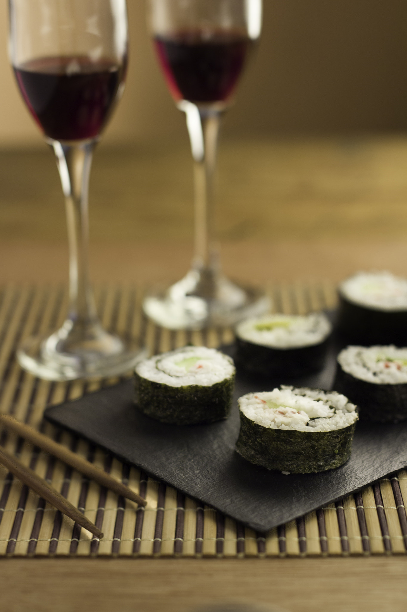 Sigma 50mm F1.4 EX DG HSM sample photo. Sushi roll photography