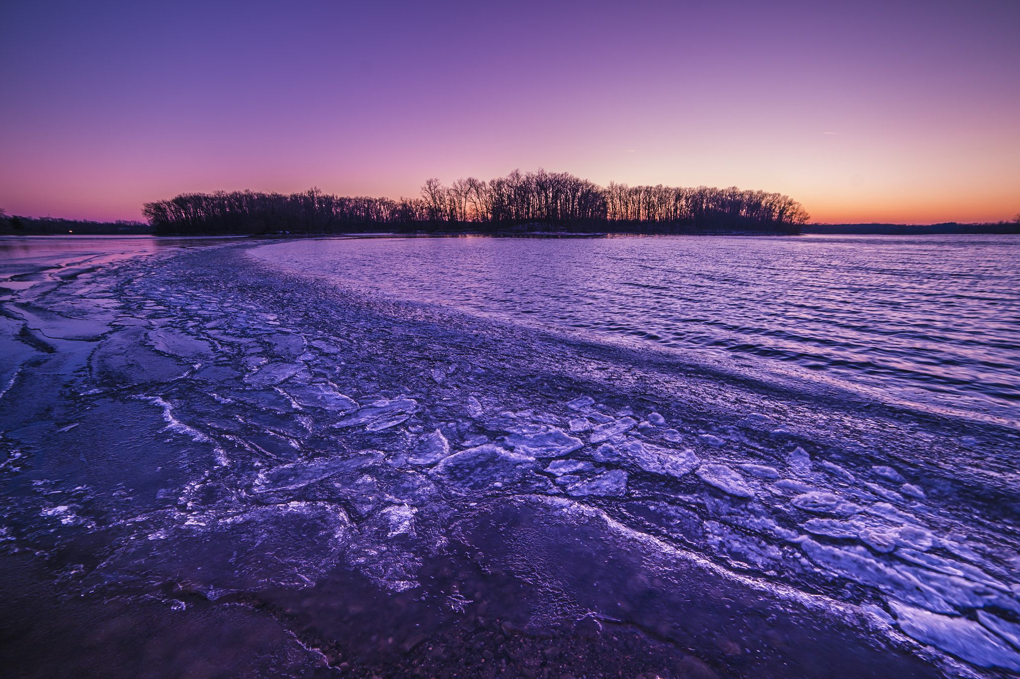 Nikon Df sample photo. Sunset kent lake photography