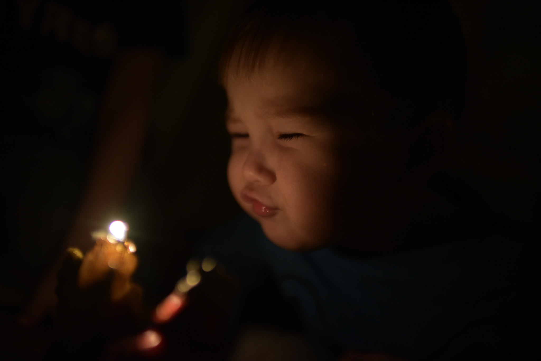 Nikon D750 + AF Nikkor 28mm f/1.4D sample photo. Candle blower photography