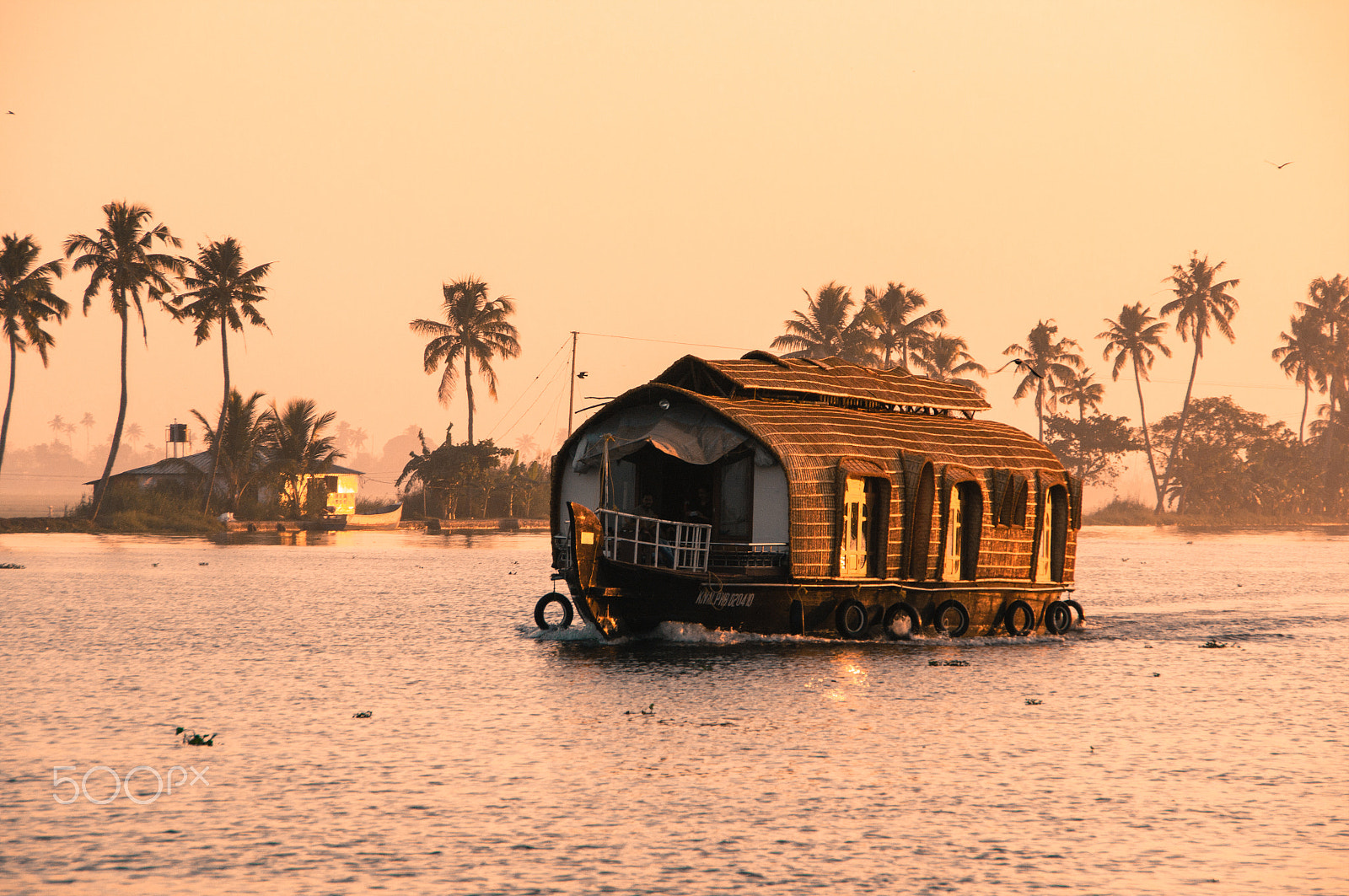 Pentax K-7 sample photo. Keralan backwater houseboat photography