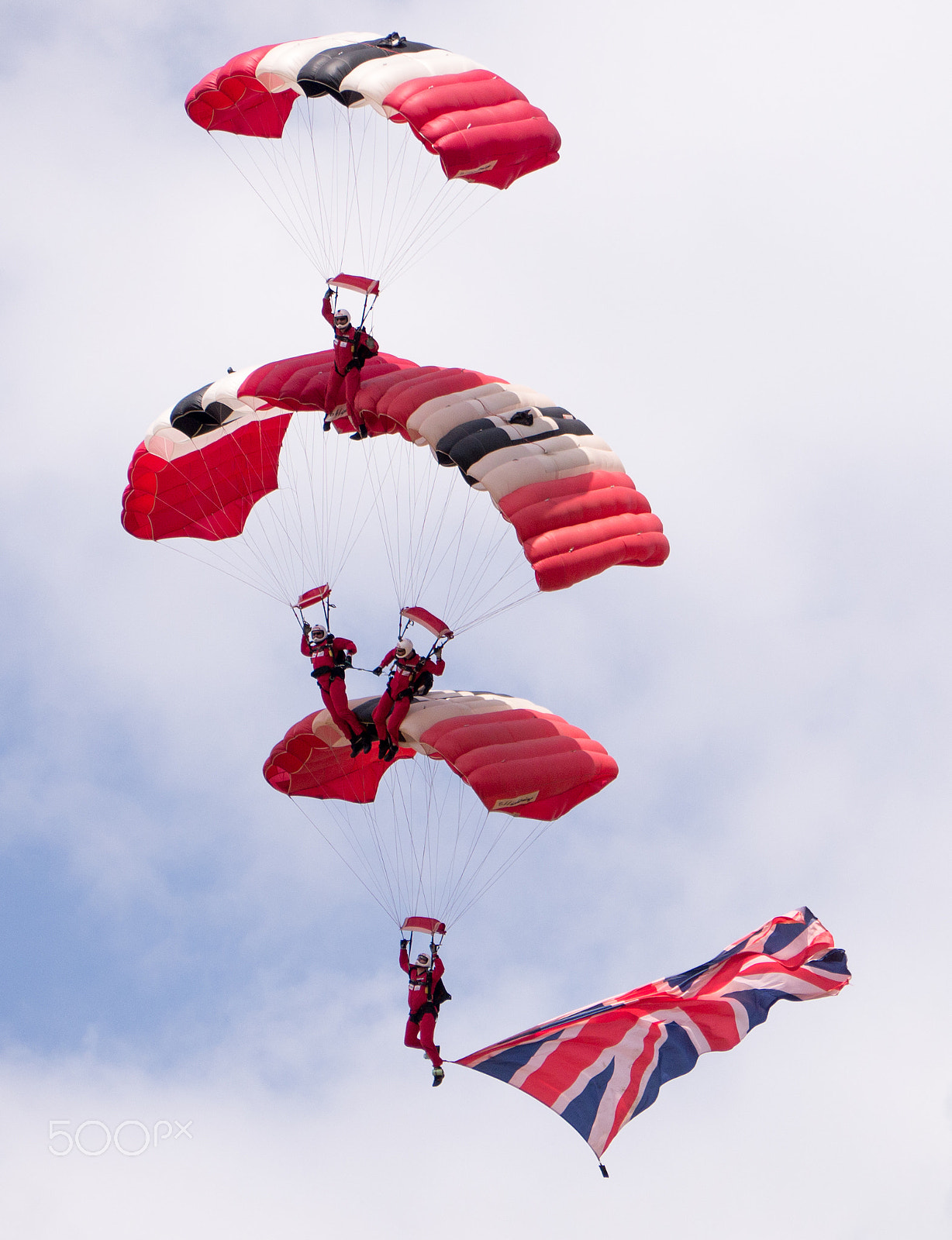 Panasonic Lumix DMC-G3 sample photo. Red devils parachute display team photography