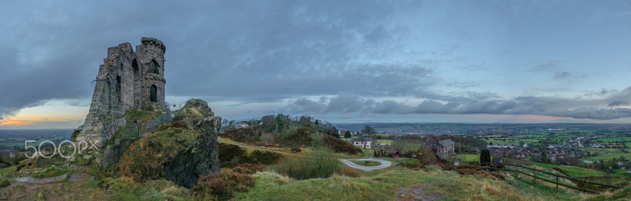 Mow Cop at Sunset