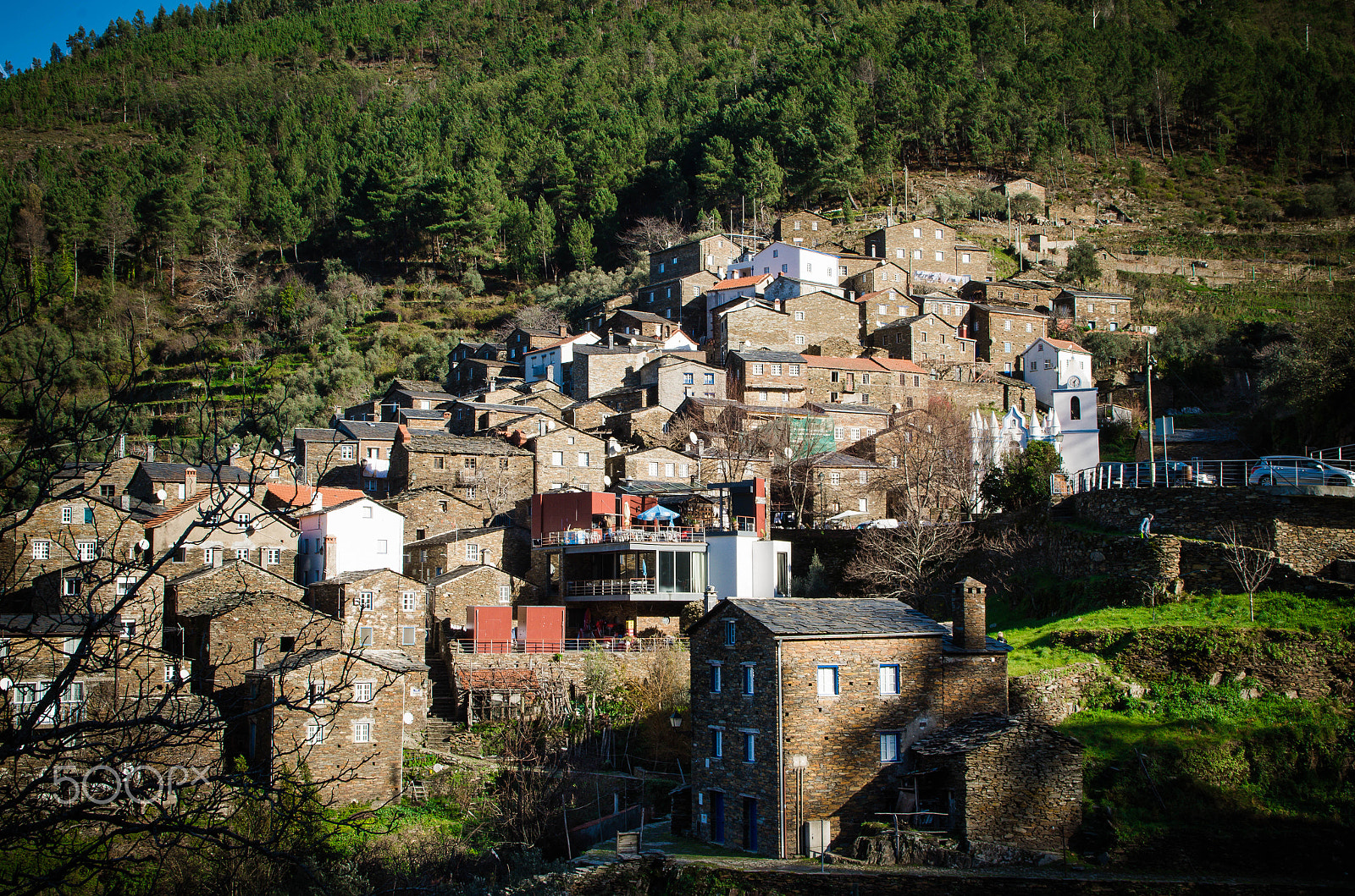 Pentax K-500 sample photo. Piodão village photography