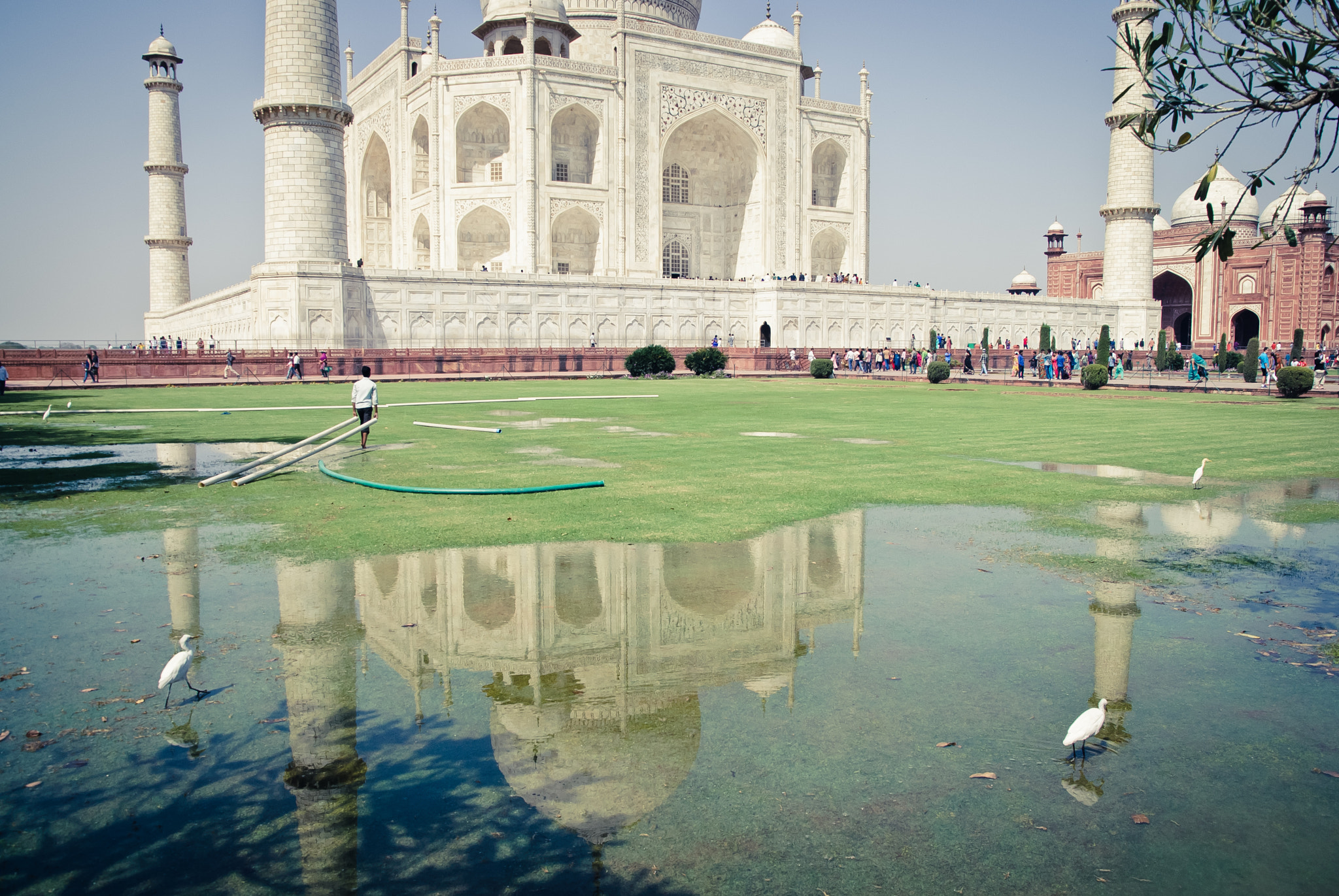 Sigma 17-70mm F2.8-4.5 DC Macro Asp. IF sample photo. Reflection of taj mahal photography