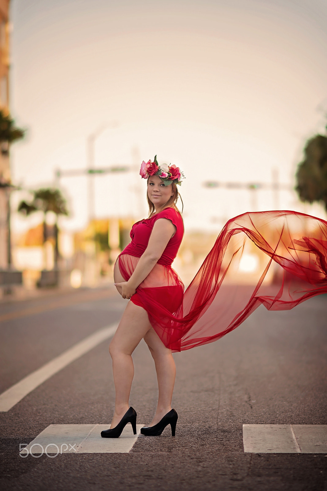 Nikon D610 + AF DC-Nikkor 135mm f/2D sample photo. Maternity shoot downtown in mobile, alabama photography