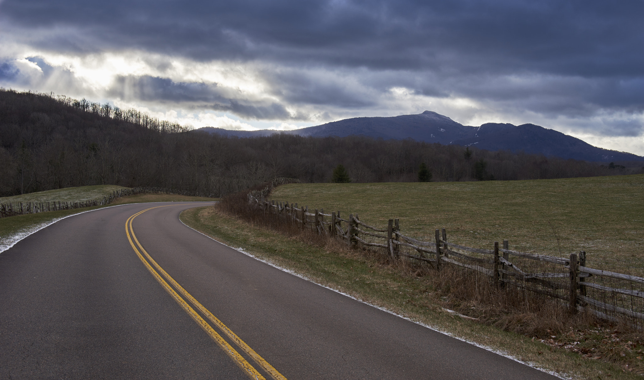 Sony a99 II + Minolta AF 28-70mm F2.8 G sample photo. Snow storm over grandfather photography