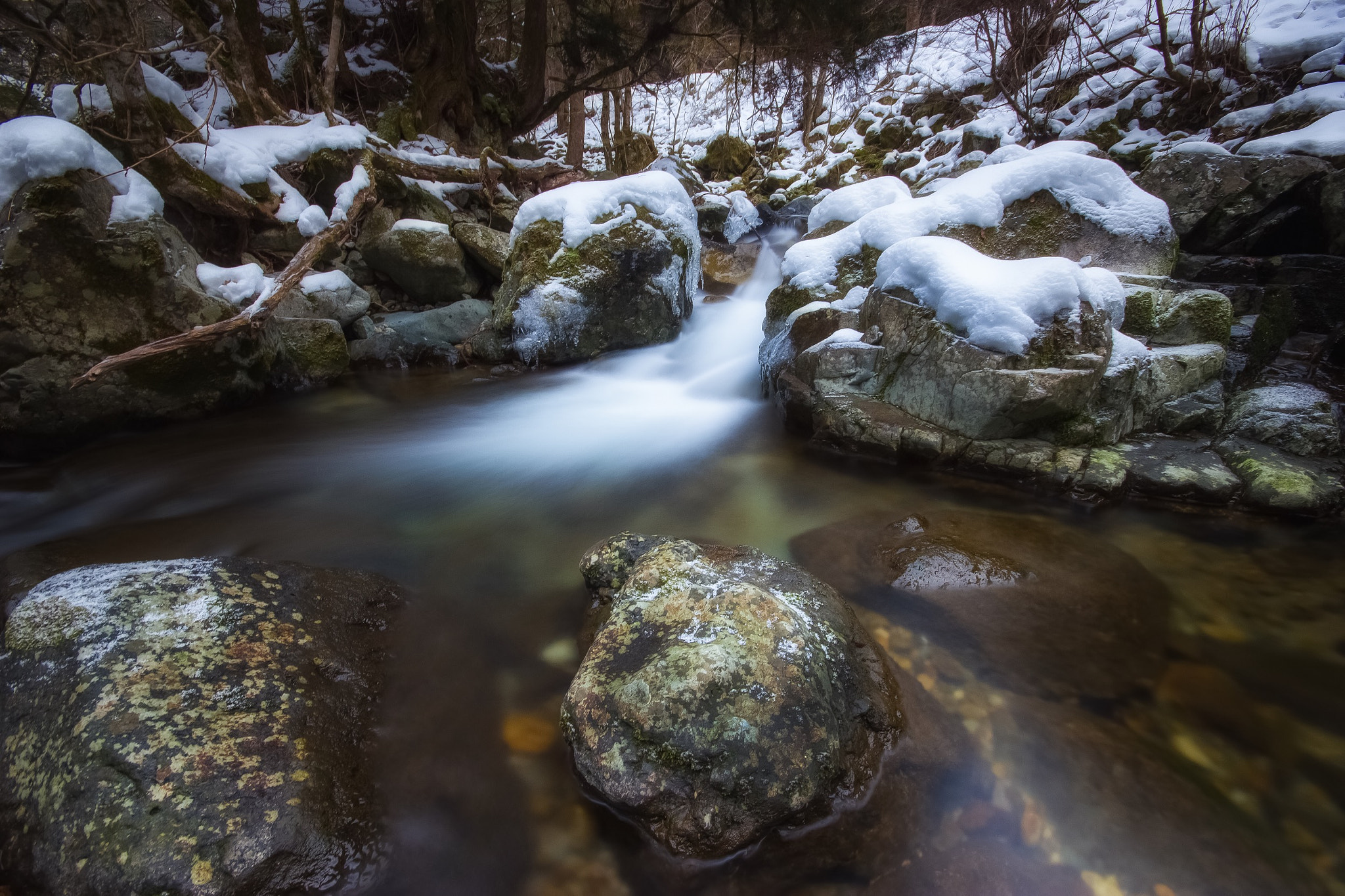 Canon EOS 550D (EOS Rebel T2i / EOS Kiss X4) sample photo. Winter river photography