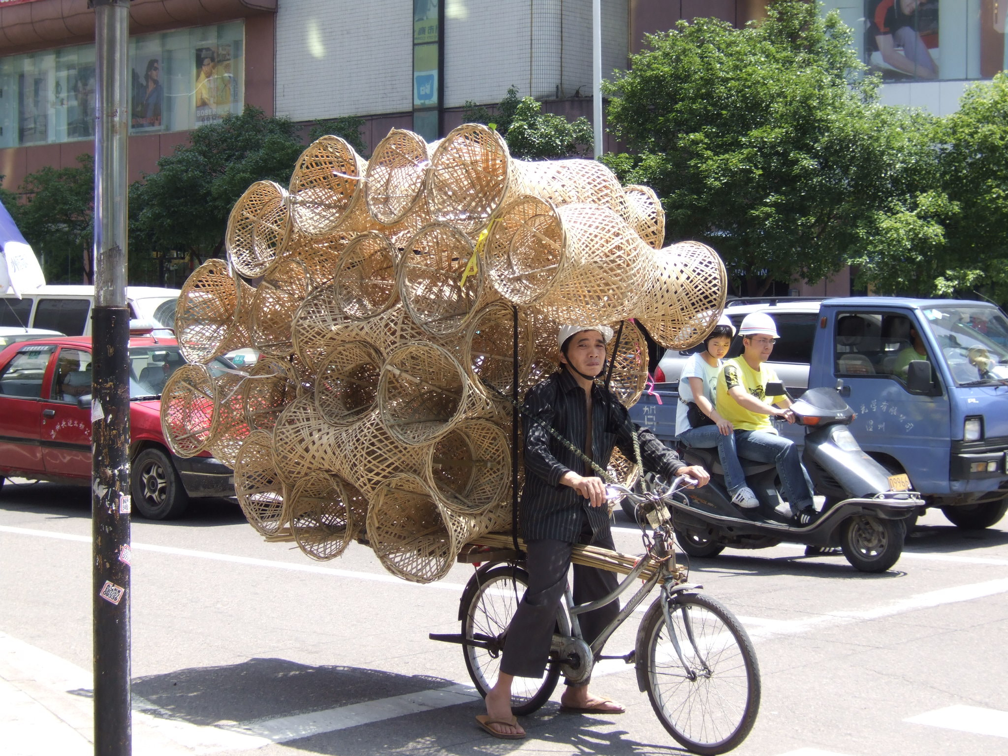 Fujifilm FinePix E900 sample photo. Chinese bicycle cargo.... photography