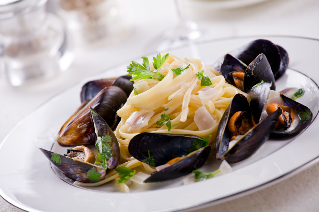 Pasta And Mussels by M. Pessaris on 500px.com