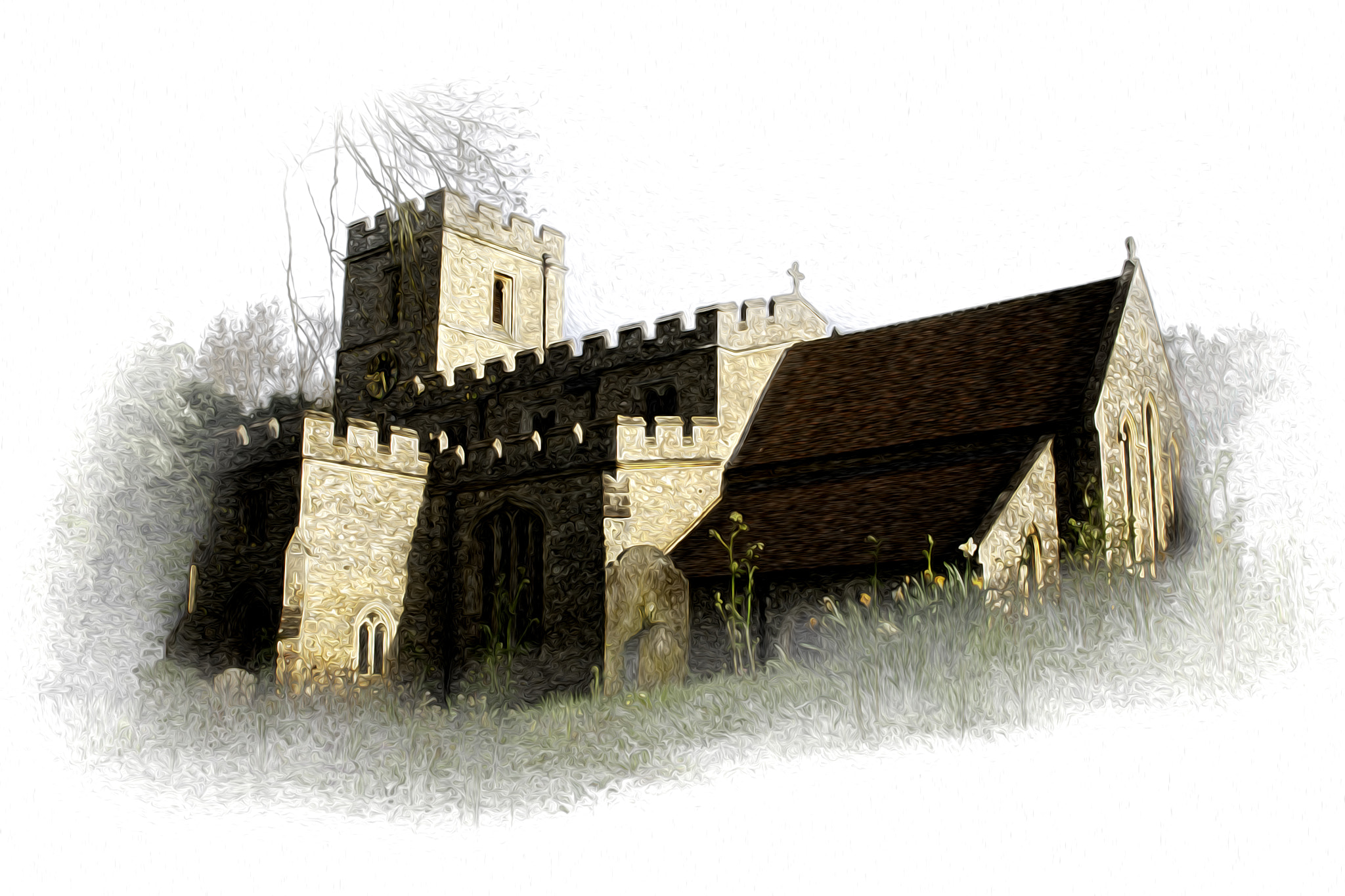Sigma 18-200mm f/3.5-6.3 DC OS sample photo. Church painting photography