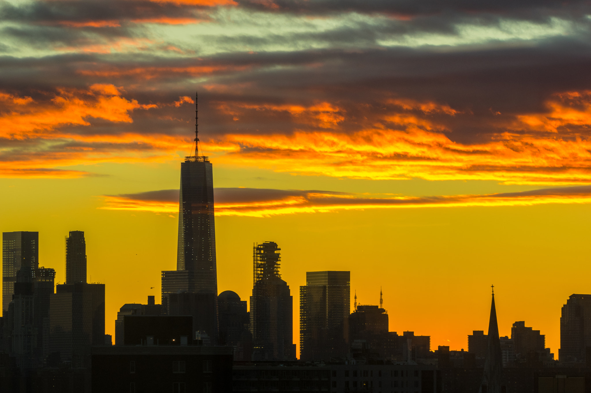Pentax K-3 + Pentax D FA 150-450mm F4.5-5.6 ED DC AW sample photo. Freedom tower at sunset photography