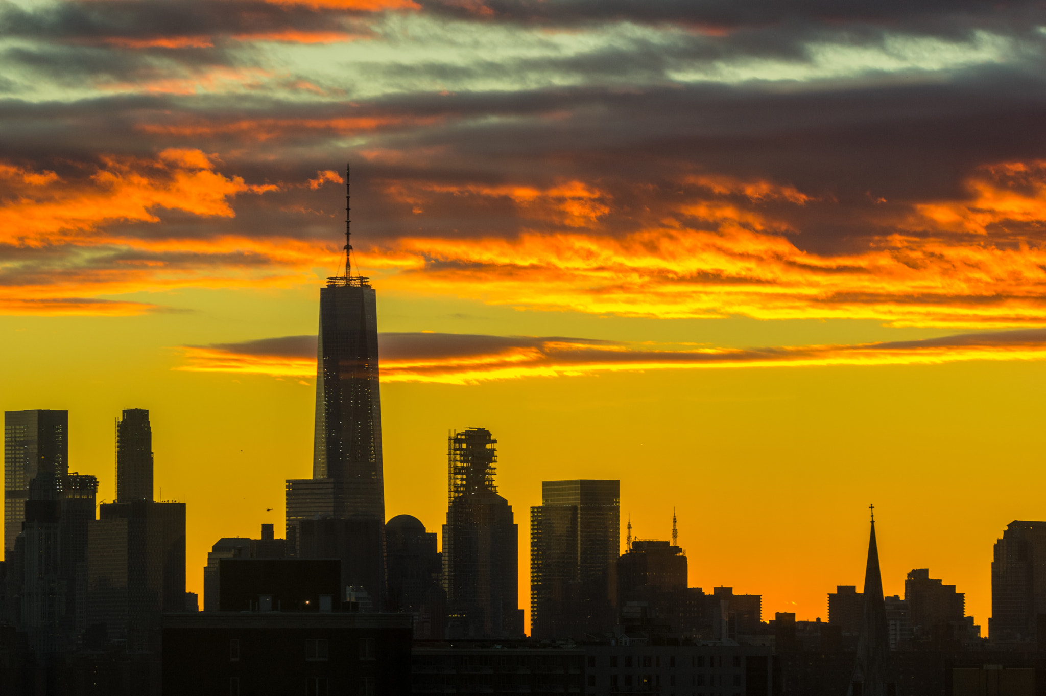 Pentax K-3 sample photo. Freedom tower at sunset photography