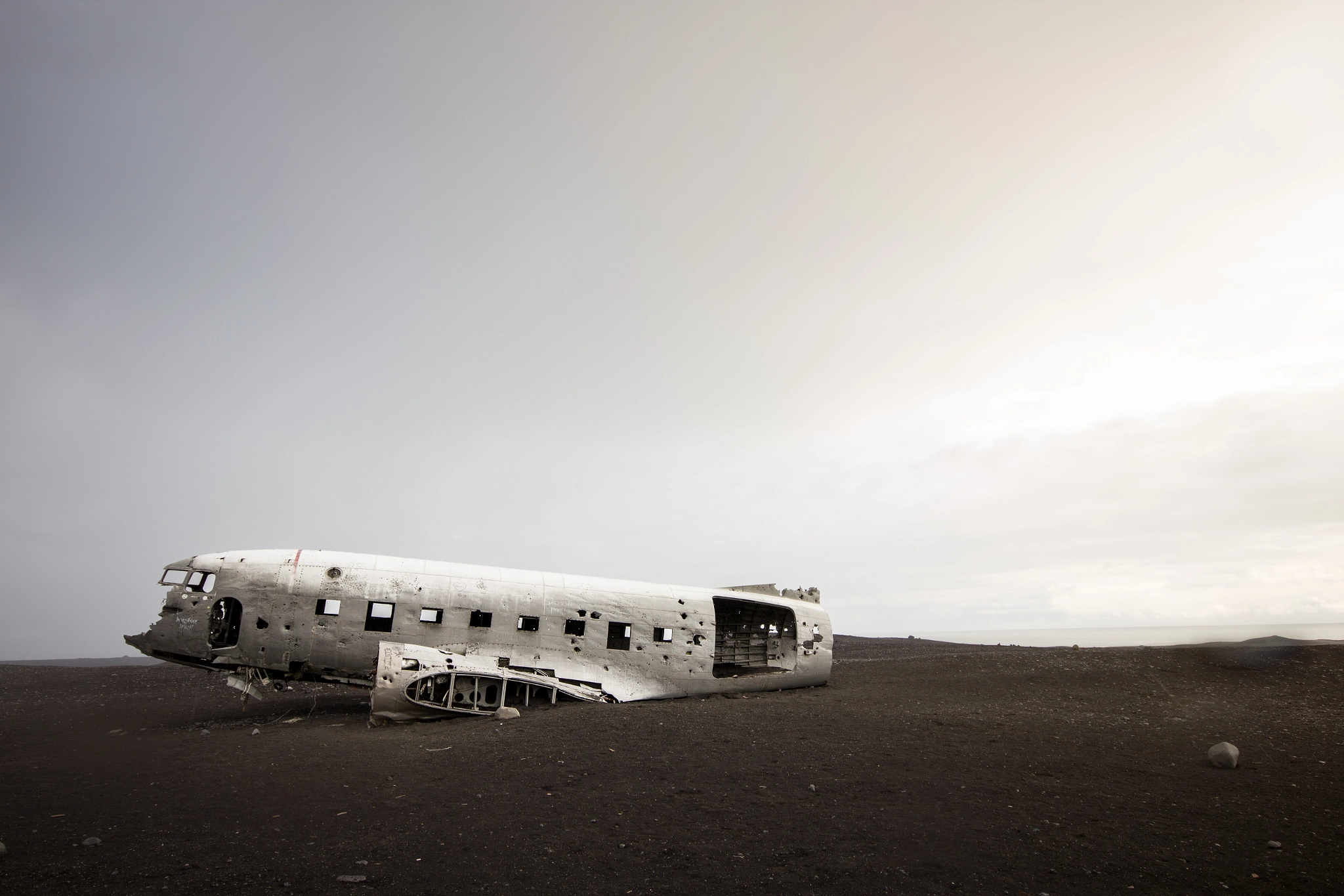 Sigma 10-20mm F4-5.6 EX DC HSM sample photo. Sólheimasandur plane crash photography