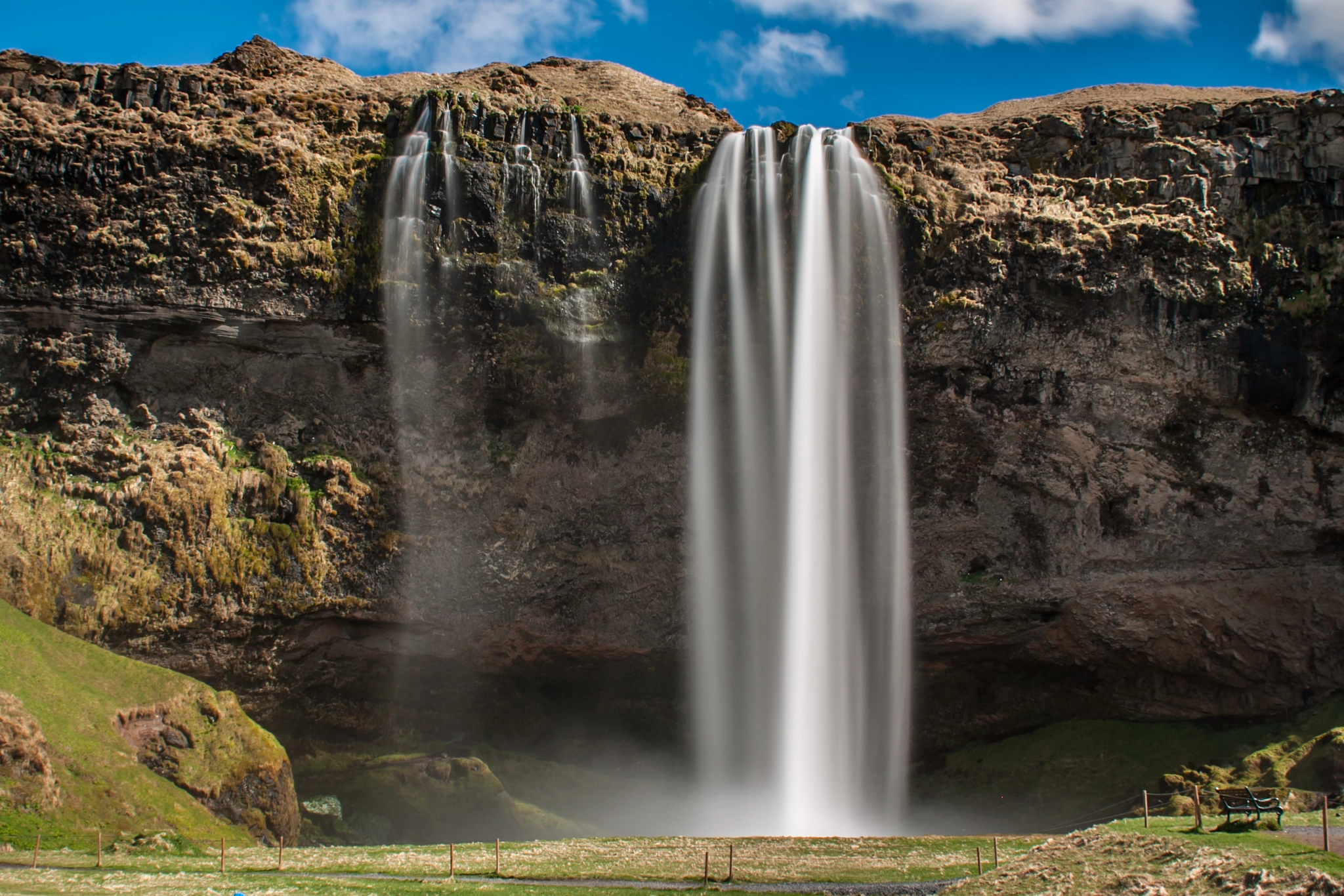 Canon EOS 50D + Canon EF 28mm F1.8 USM sample photo. Waterfall in iceland photography