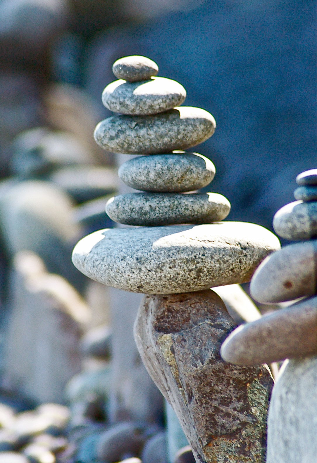 Pentax *ist DL sample photo. Rock stacks photography
