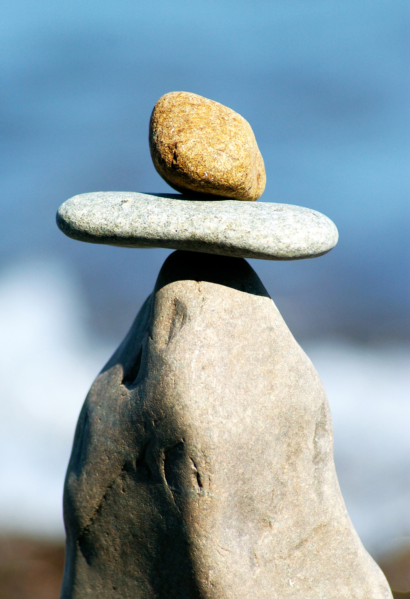 Pentax *ist DL sample photo. Rock stacks photography